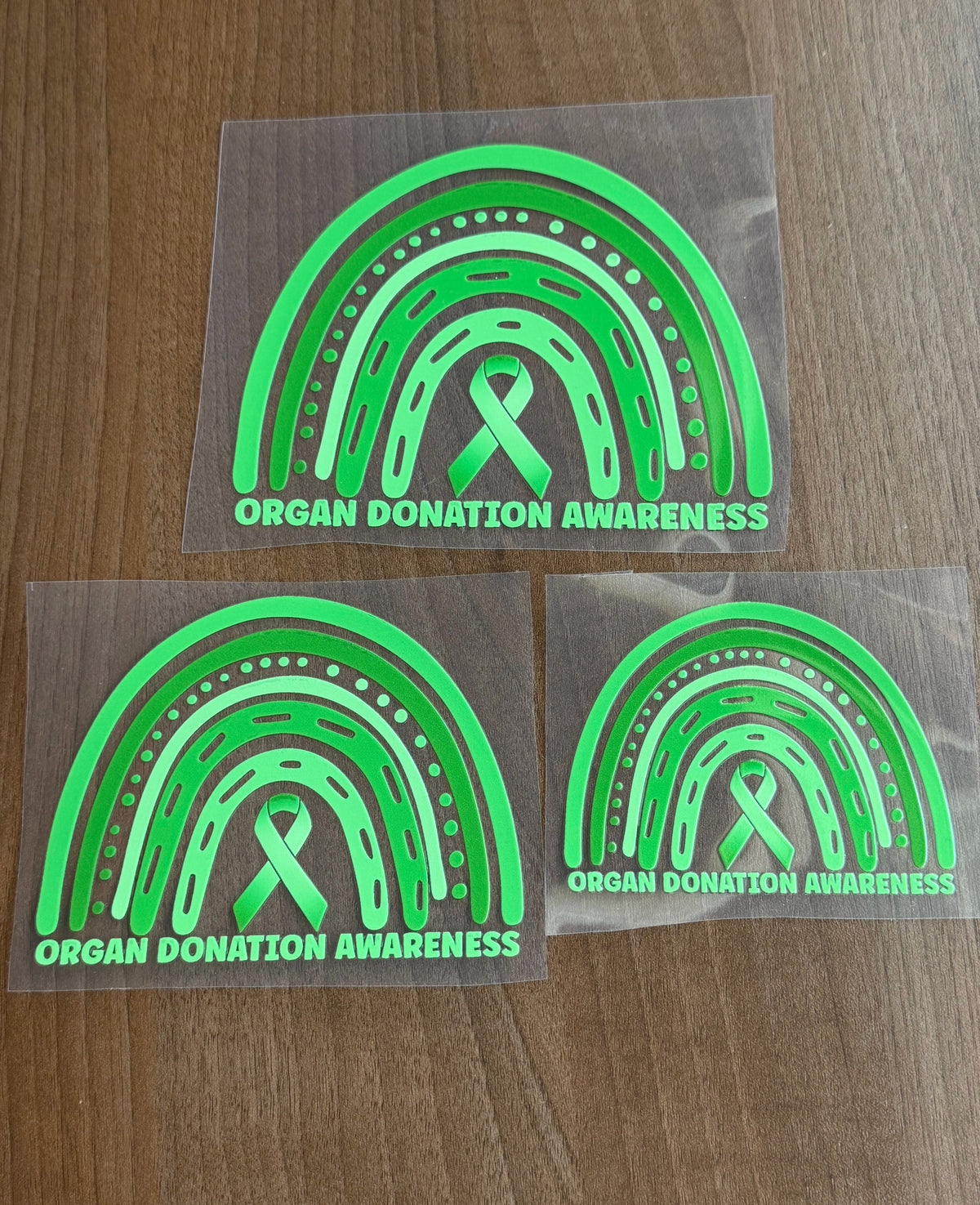 Organ Donation Awareness Rainbow Car Decal