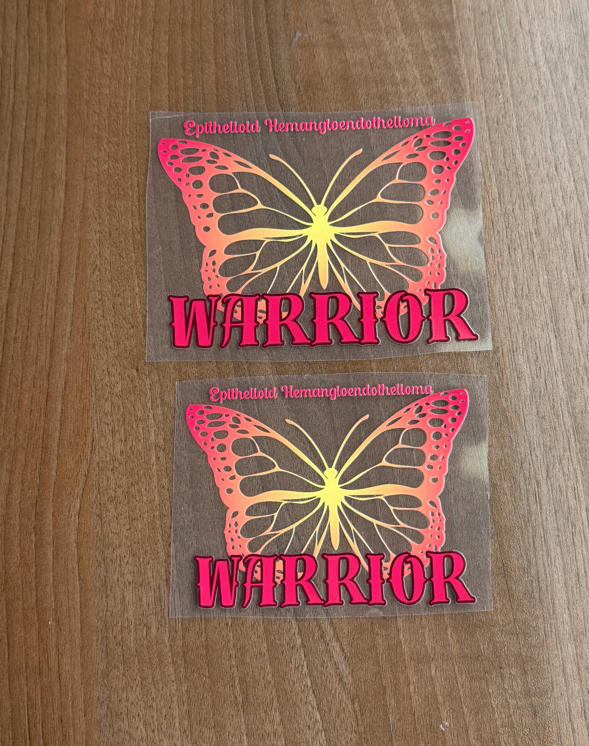 Epithelioid Hemangioendothelioma Warrior Butterfly Car Decal | EHE