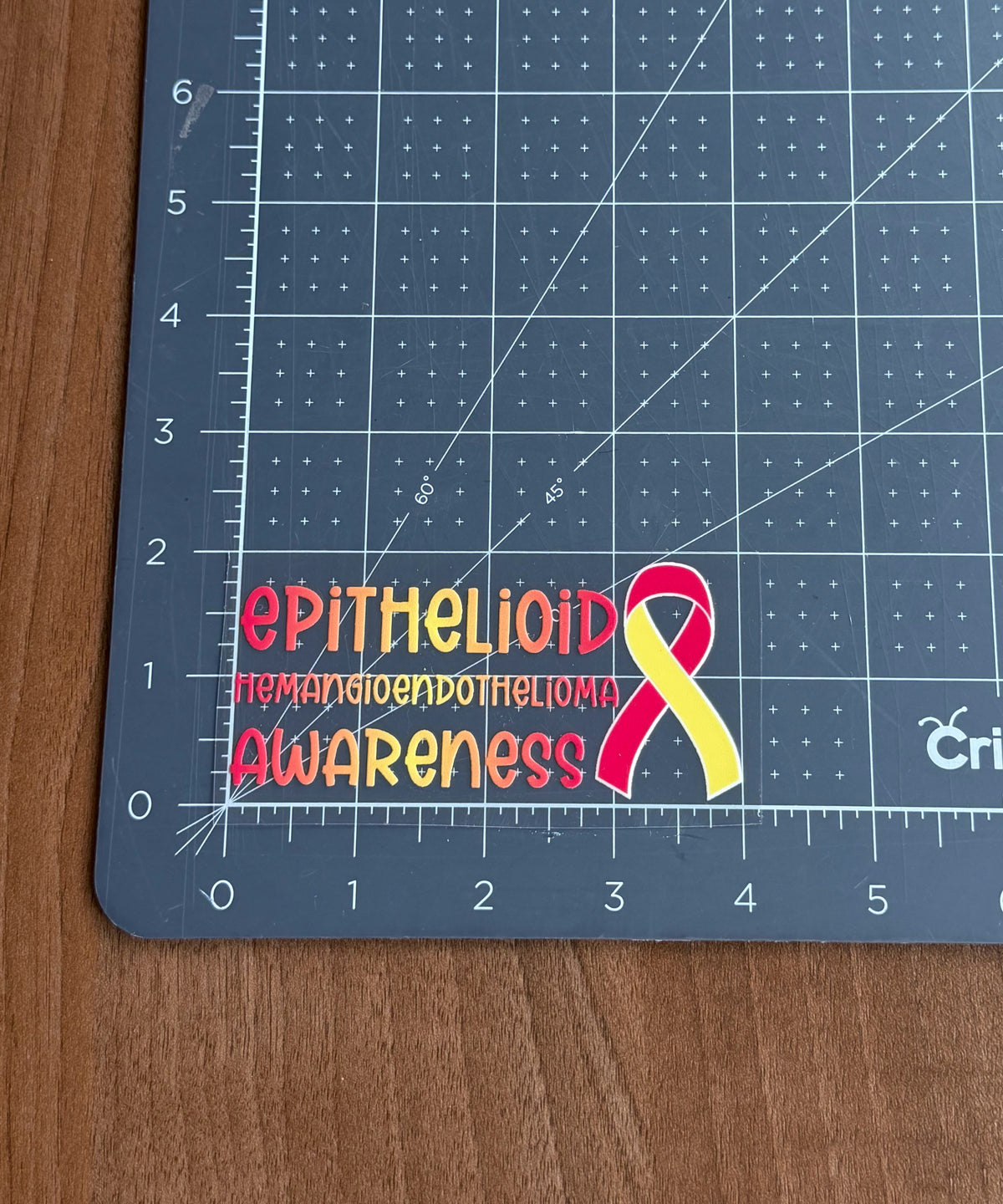 Epithelioid Hemangioendothelioma Awareness with Ribbon Car Decal | EHE