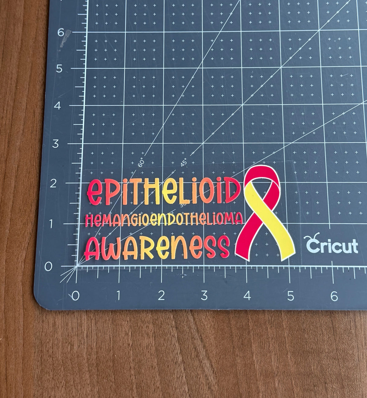 Epithelioid Hemangioendothelioma Awareness with Ribbon Car Decal | EHE