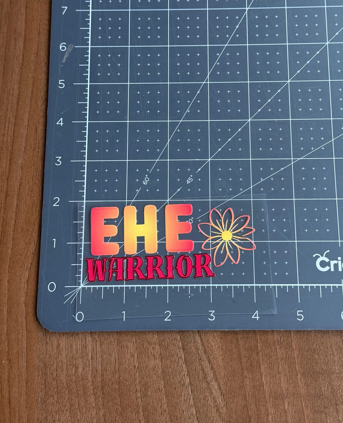 EHE Warrior Flower Car Decal | Epithelioid Hemangioendothelioma