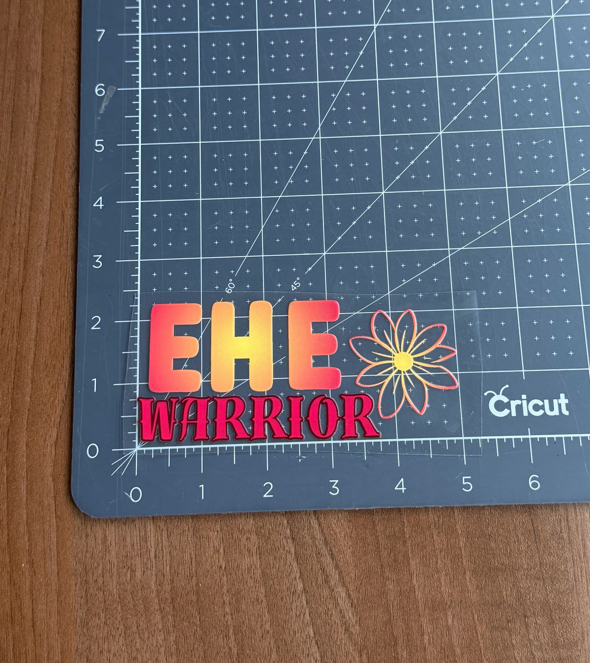 EHE Warrior Flower Car Decal | Epithelioid Hemangioendothelioma