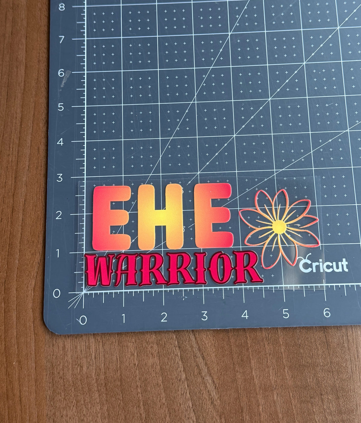 EHE Warrior Flower Car Decal | Epithelioid Hemangioendothelioma