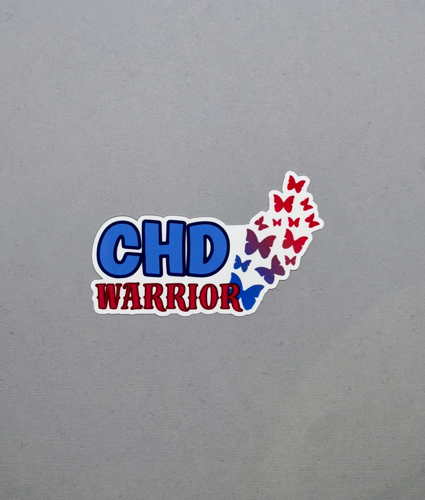 CHD Warrior with Butterflies Sticker