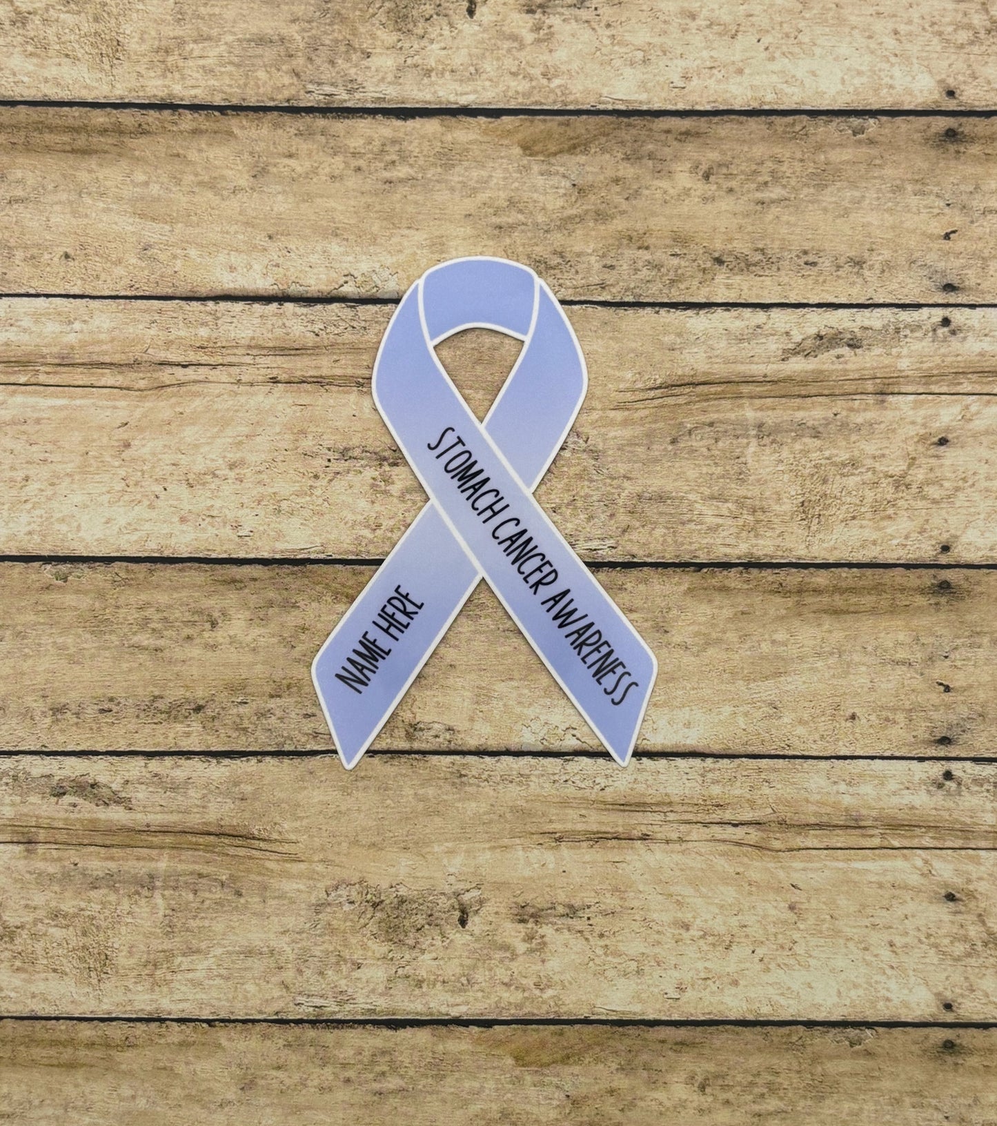 Stomach Cancer Awareness Custom Ribbon Sticker