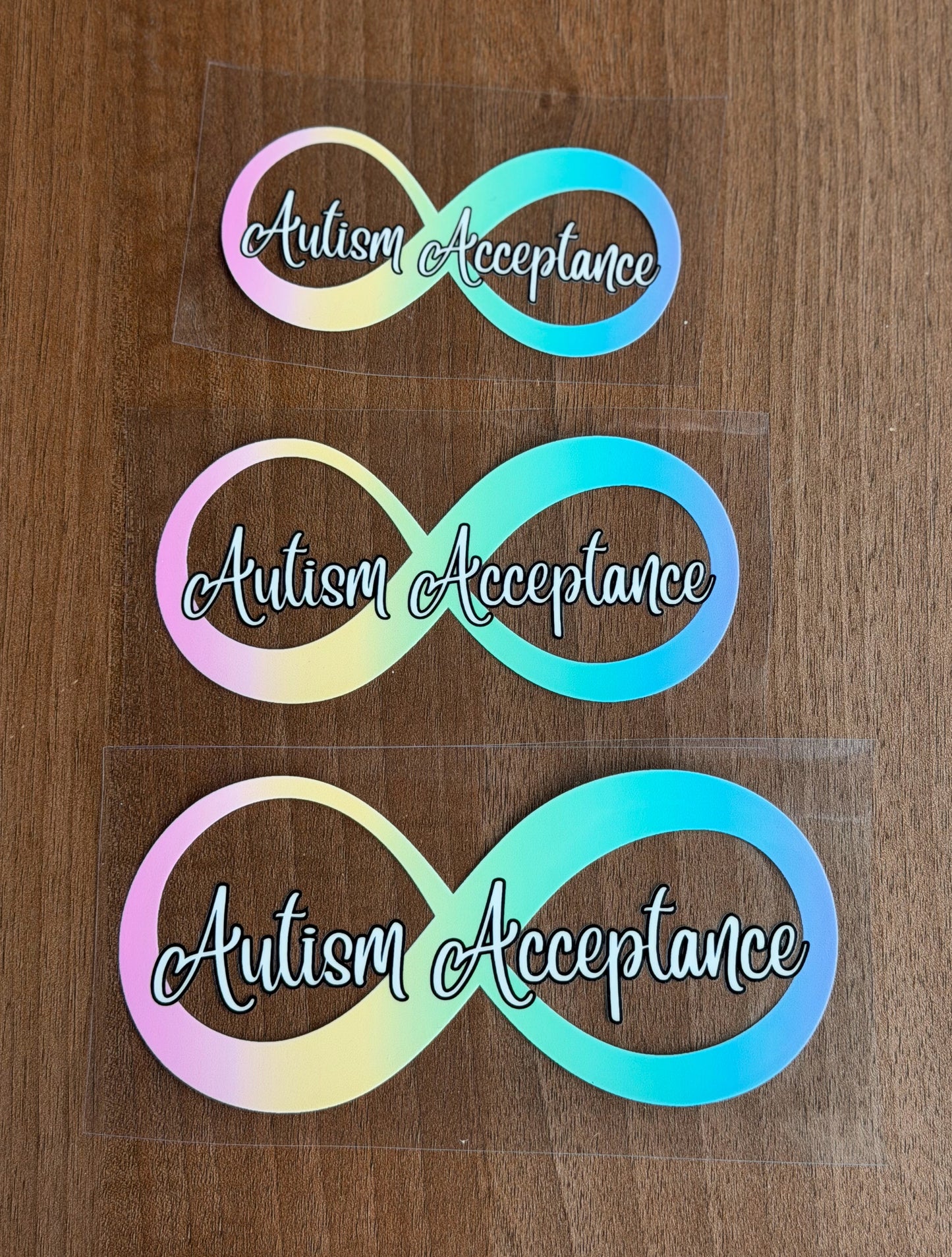 Autism Acceptance Infinity Car Decal