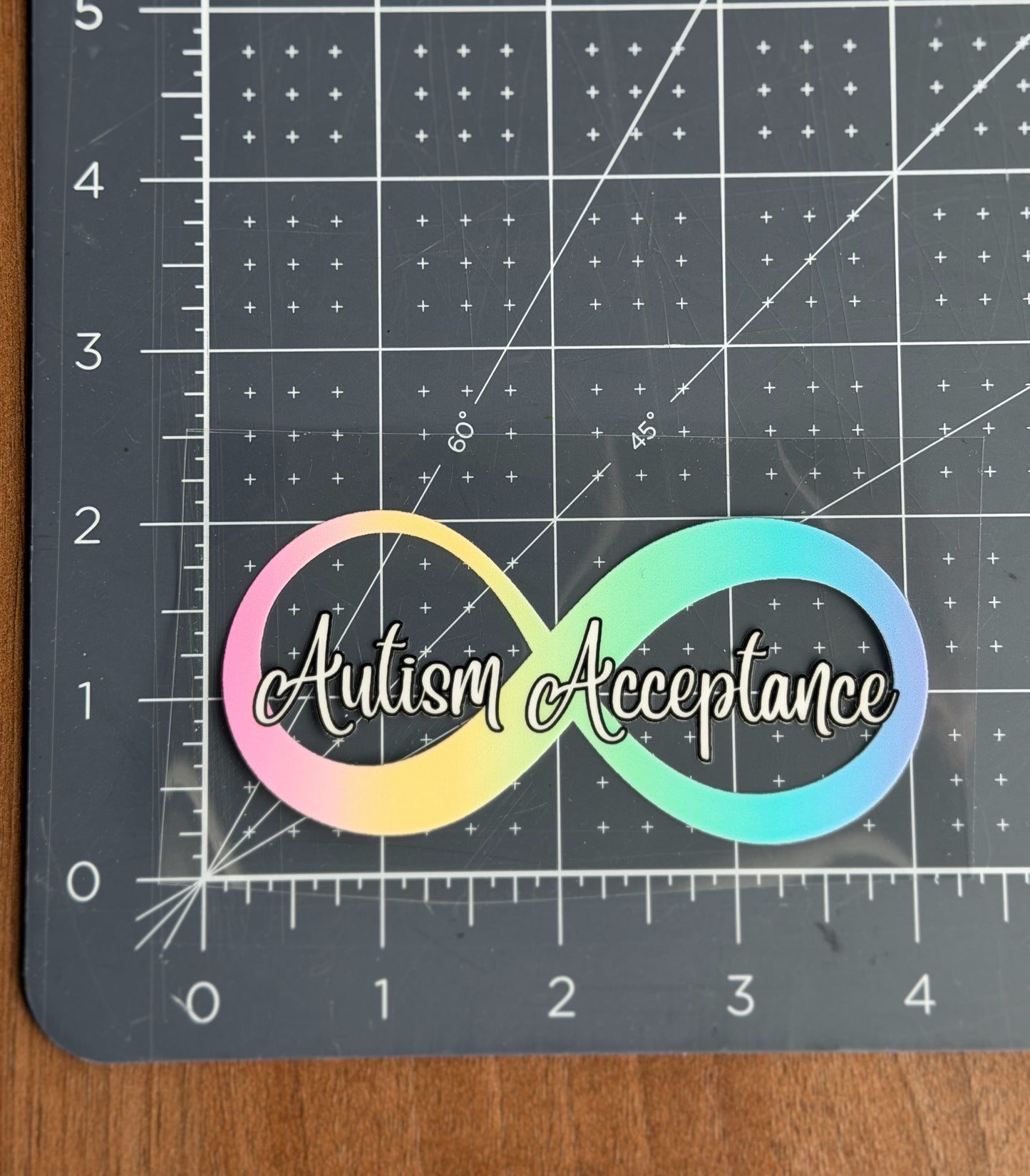 Autism Acceptance Infinity Car Decal