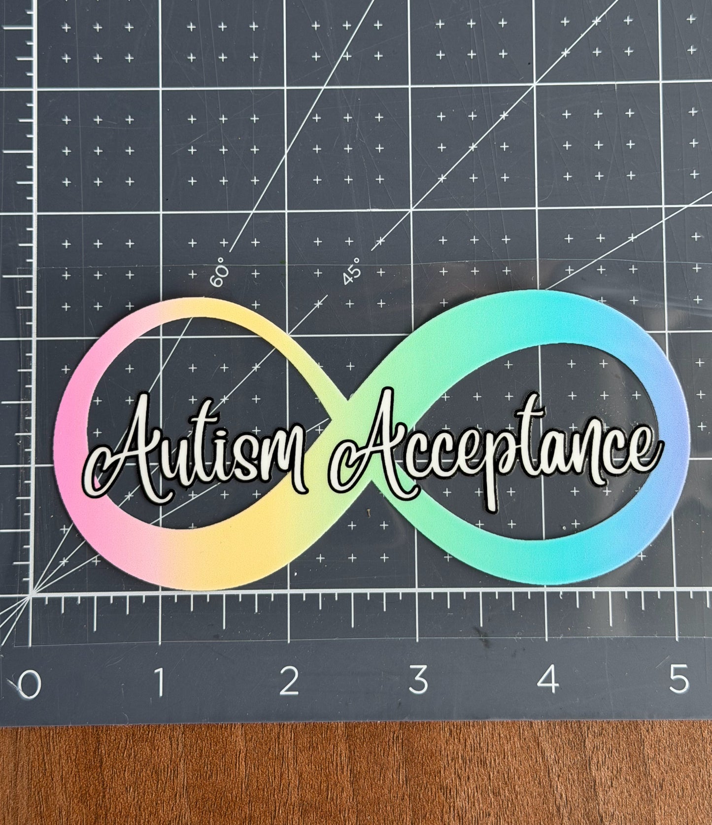 Autism Acceptance Infinity Car Decal