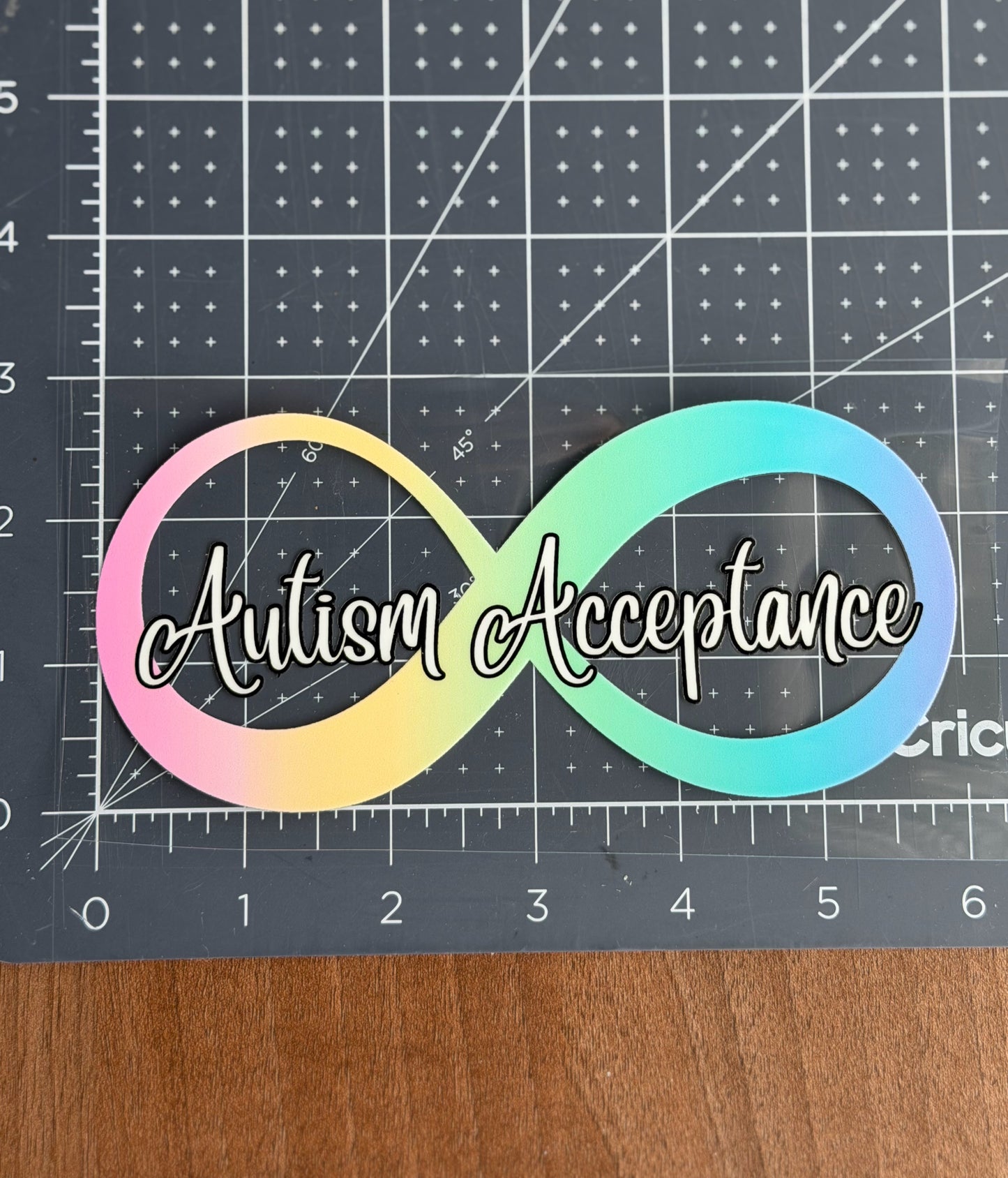 Autism Acceptance Infinity Car Decal
