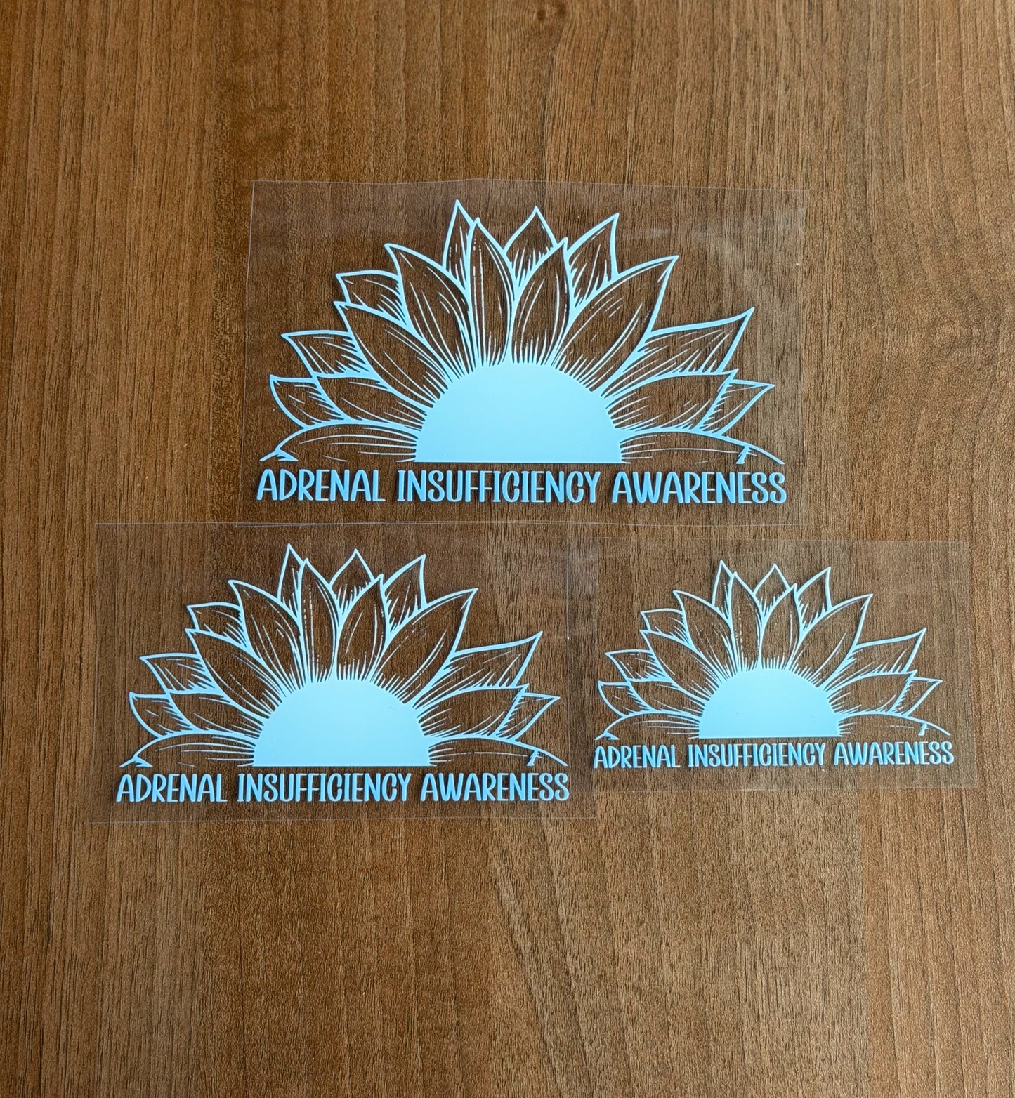 Adrenal Insufficiency Awareness Sunflower Car Decal