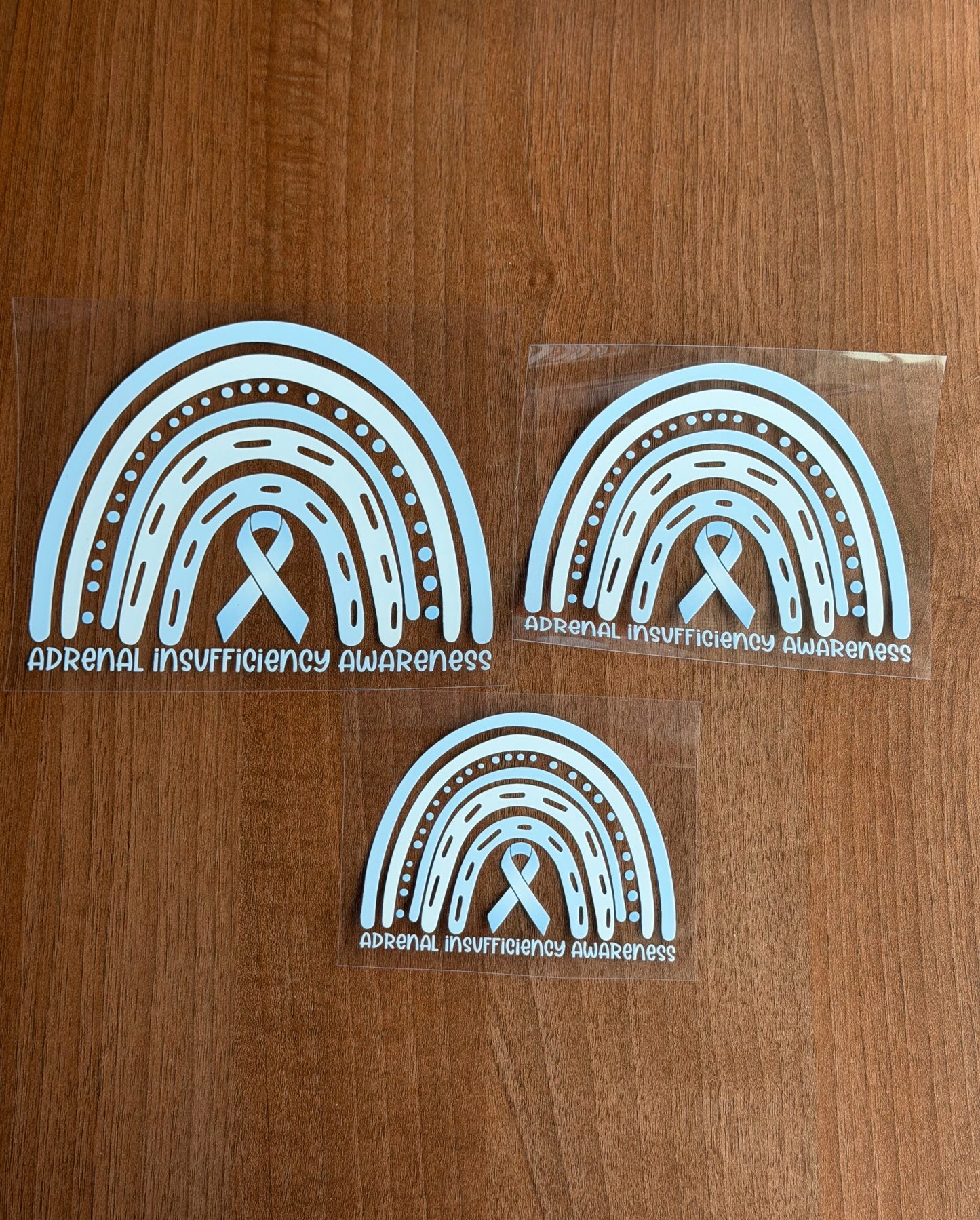 Adrenal Insufficiency Awareness Rainbow Car Decal