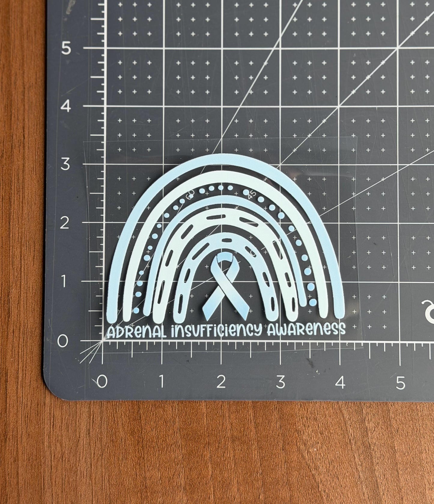 Adrenal Insufficiency Awareness Rainbow Car Decal
