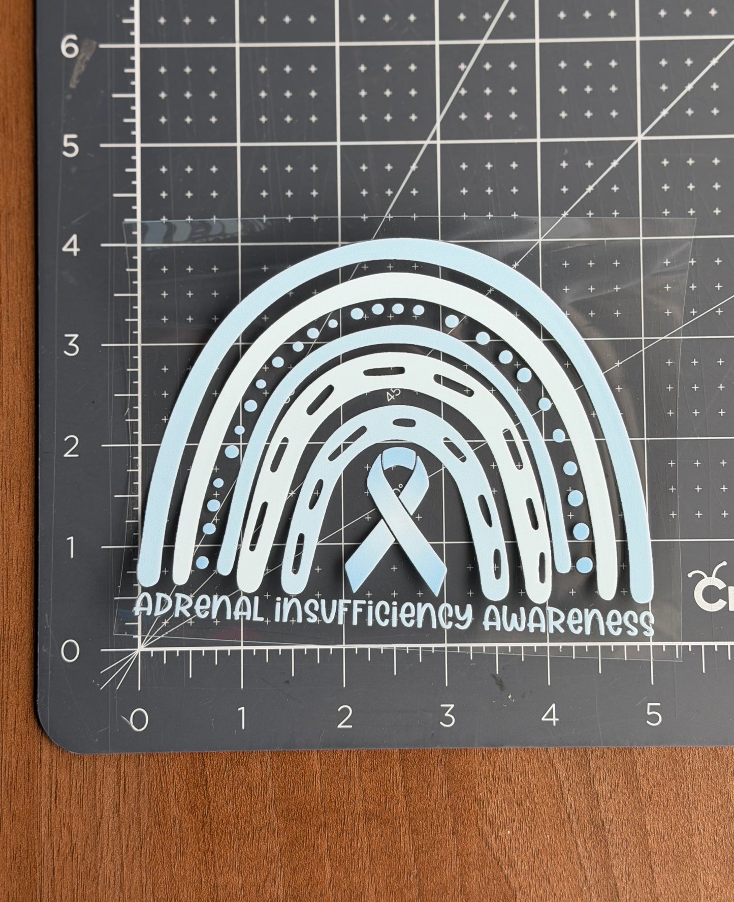 Adrenal Insufficiency Awareness Rainbow Car Decal