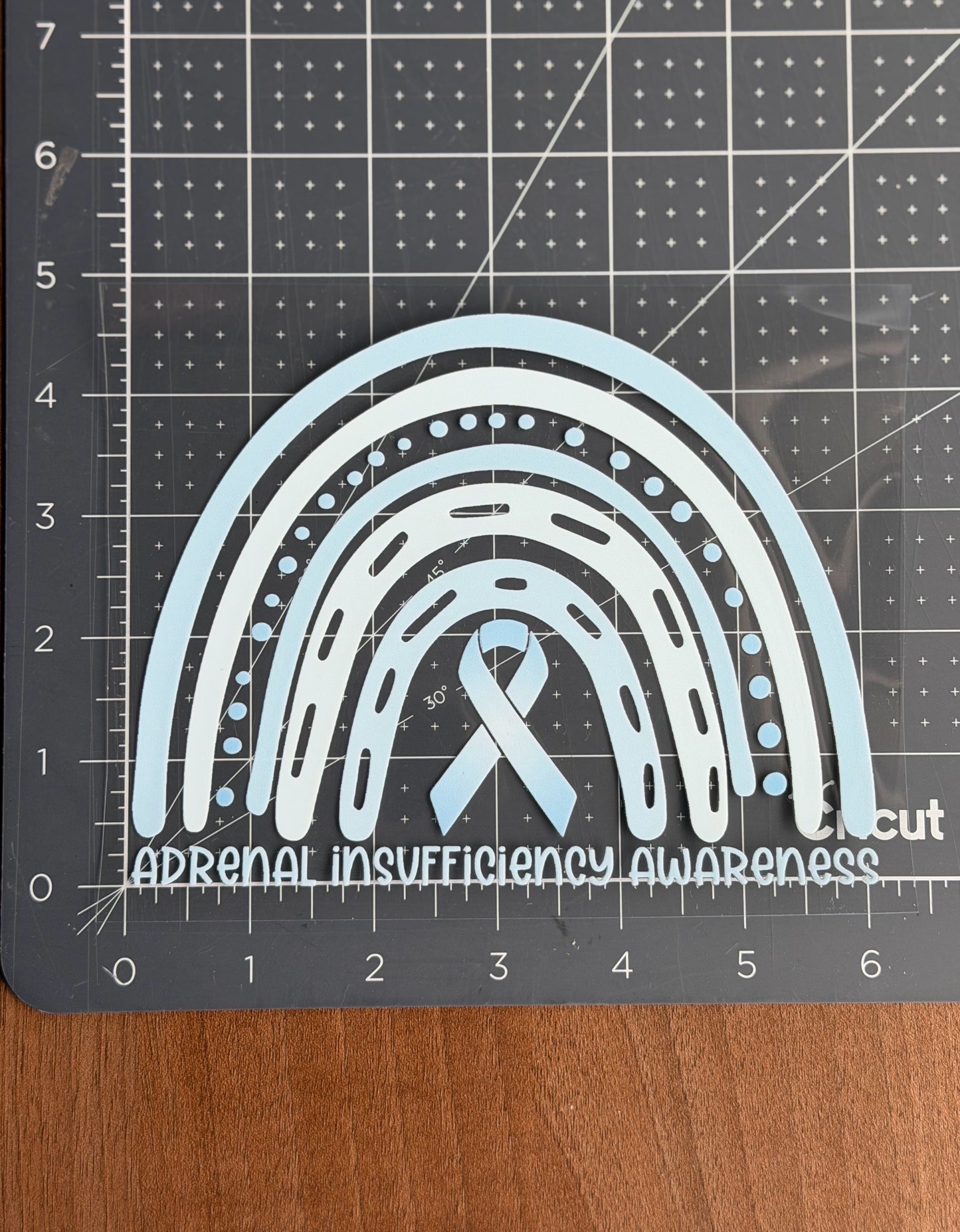Adrenal Insufficiency Awareness Rainbow Car Decal