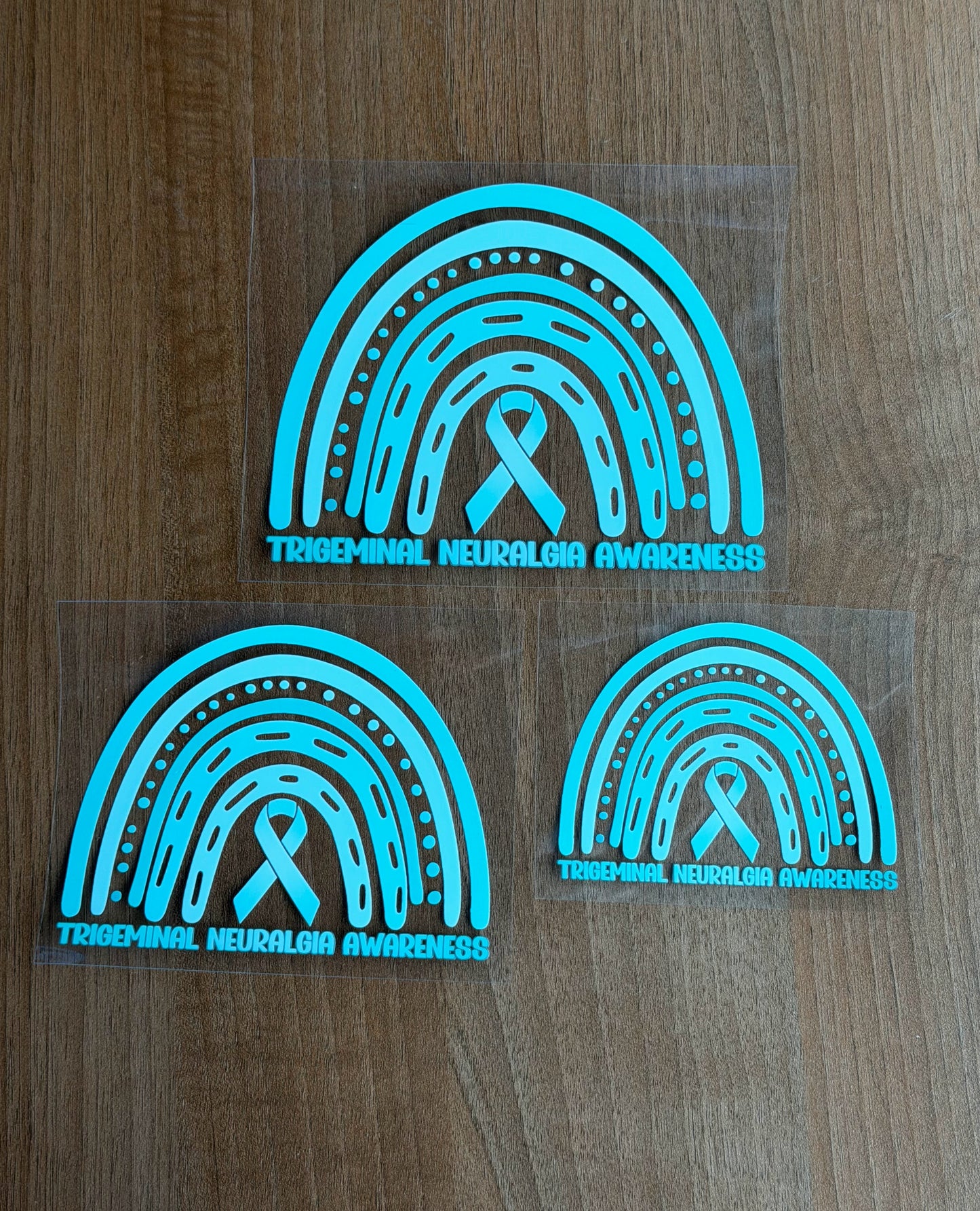 Trigeminal Neuralgia Awareness Rainbow Car Decal