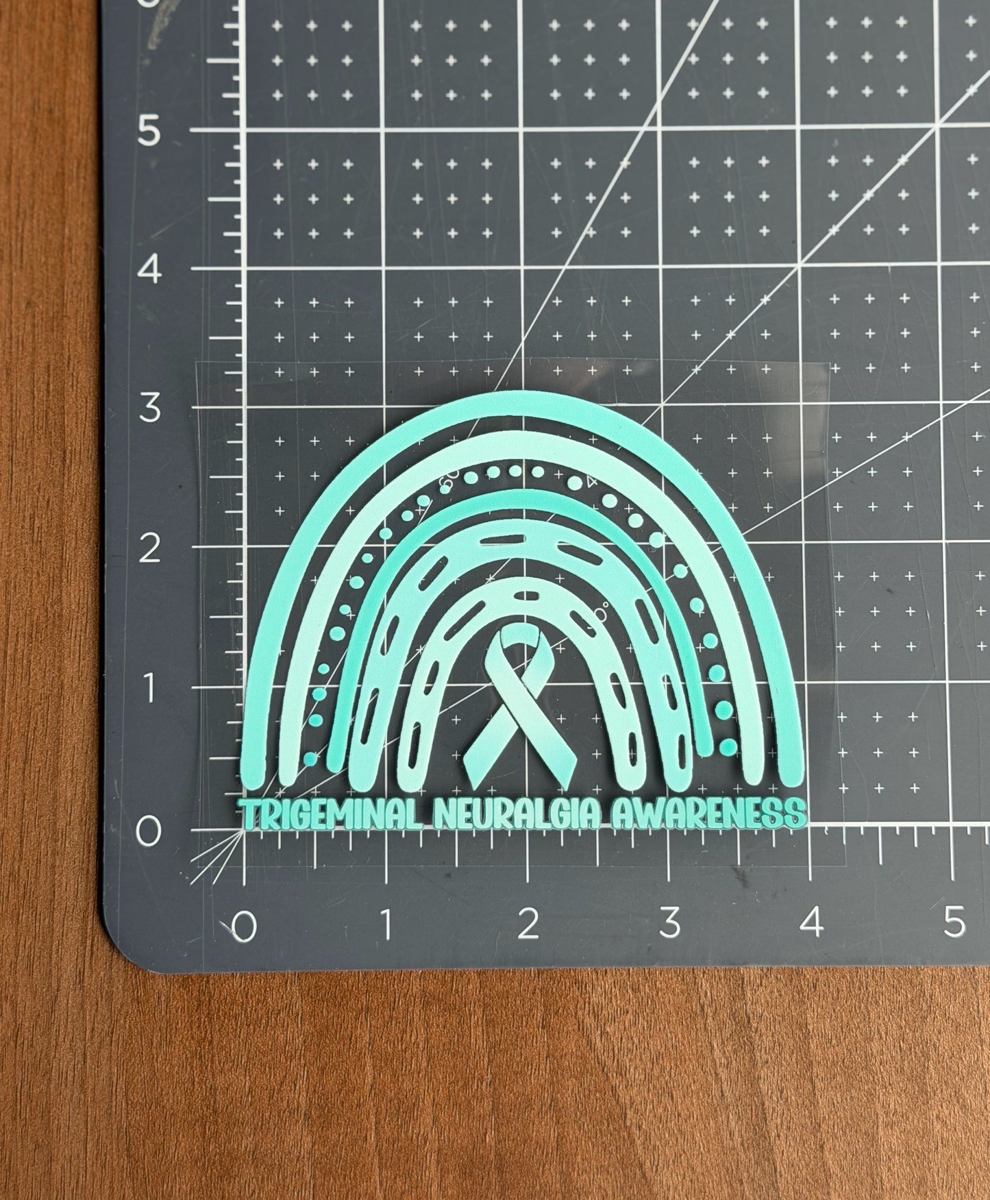 Trigeminal Neuralgia Awareness Rainbow Car Decal