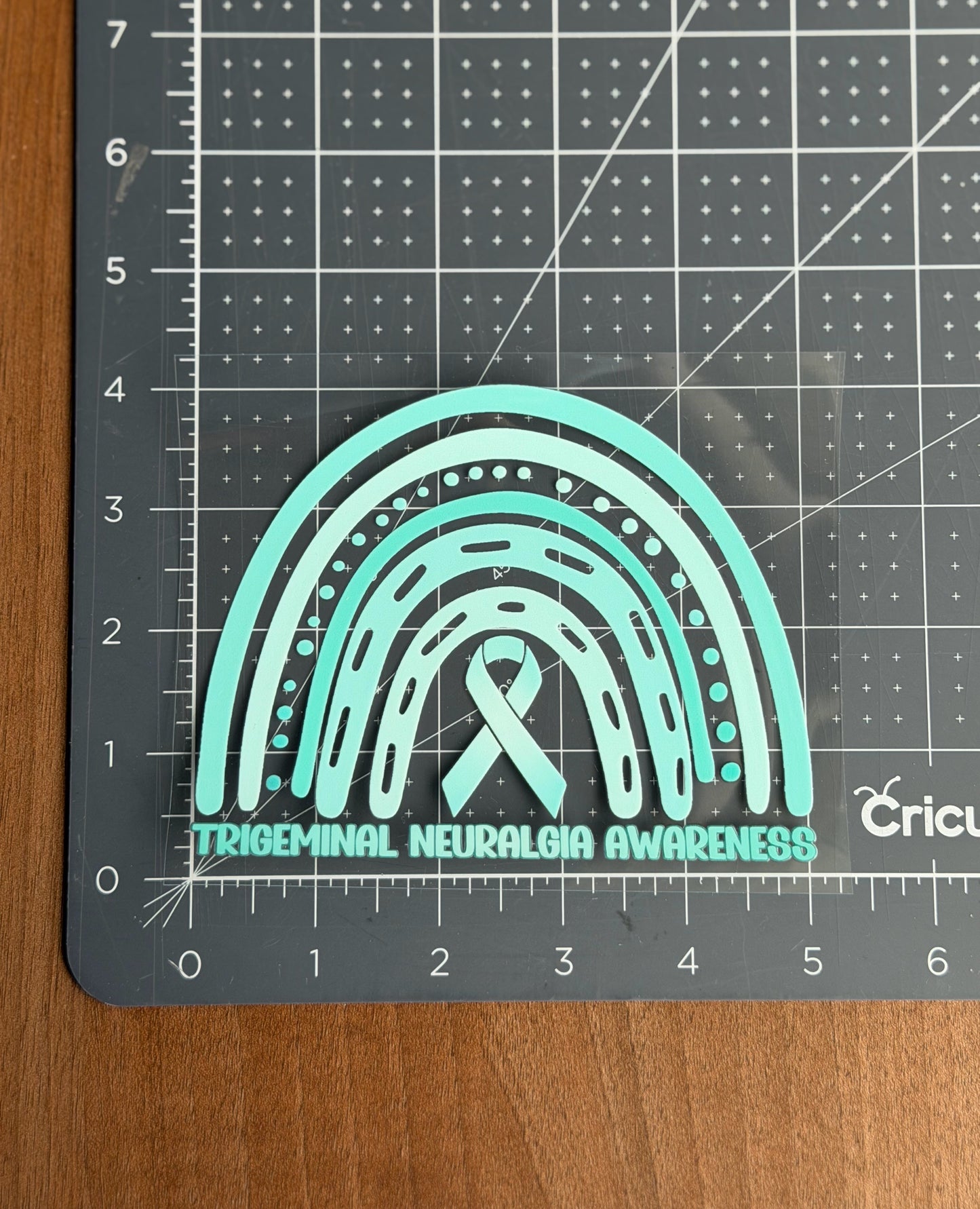 Trigeminal Neuralgia Awareness Rainbow Car Decal