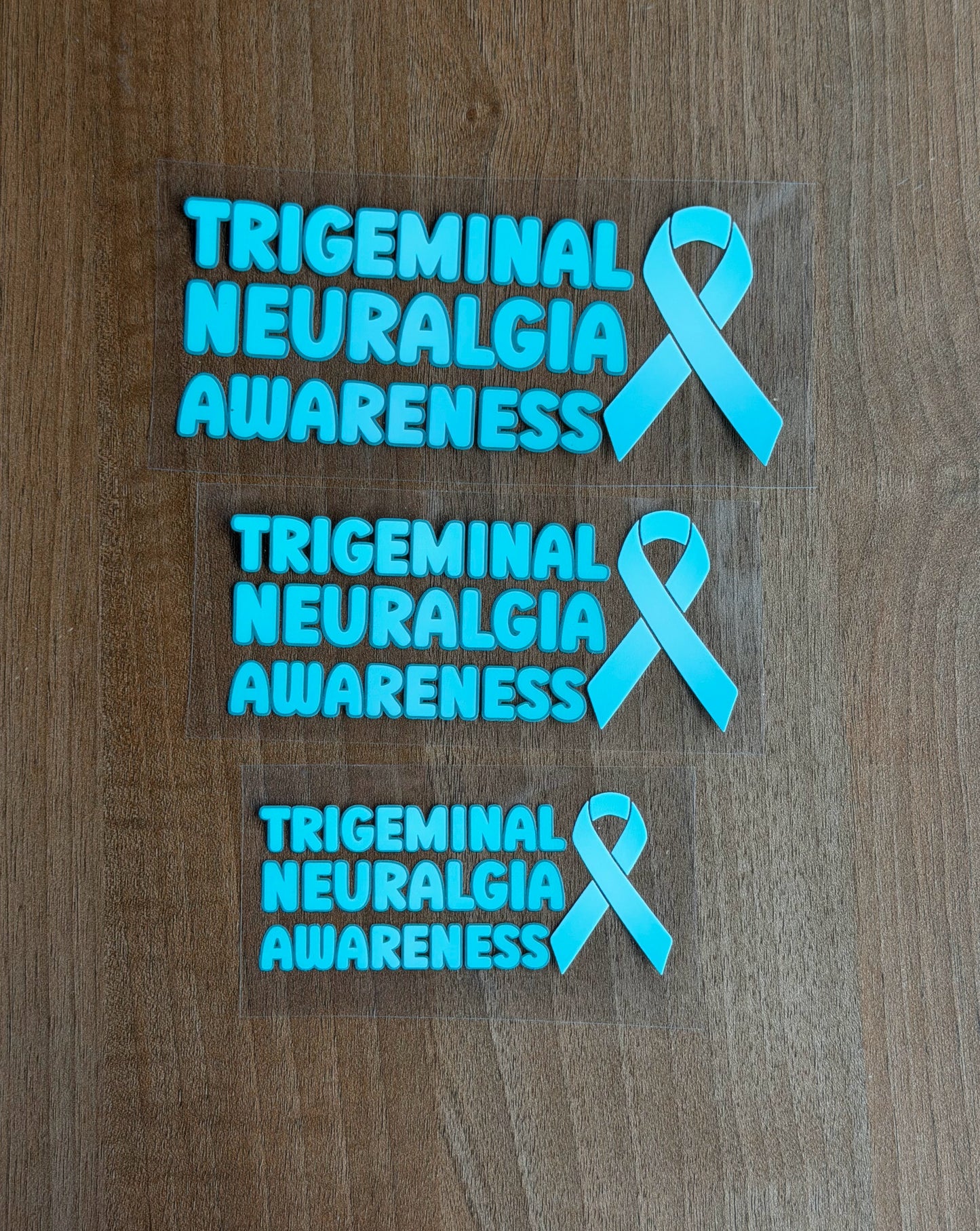 Trigeminal Neuralgia Awareness with Ribbon Car Decal