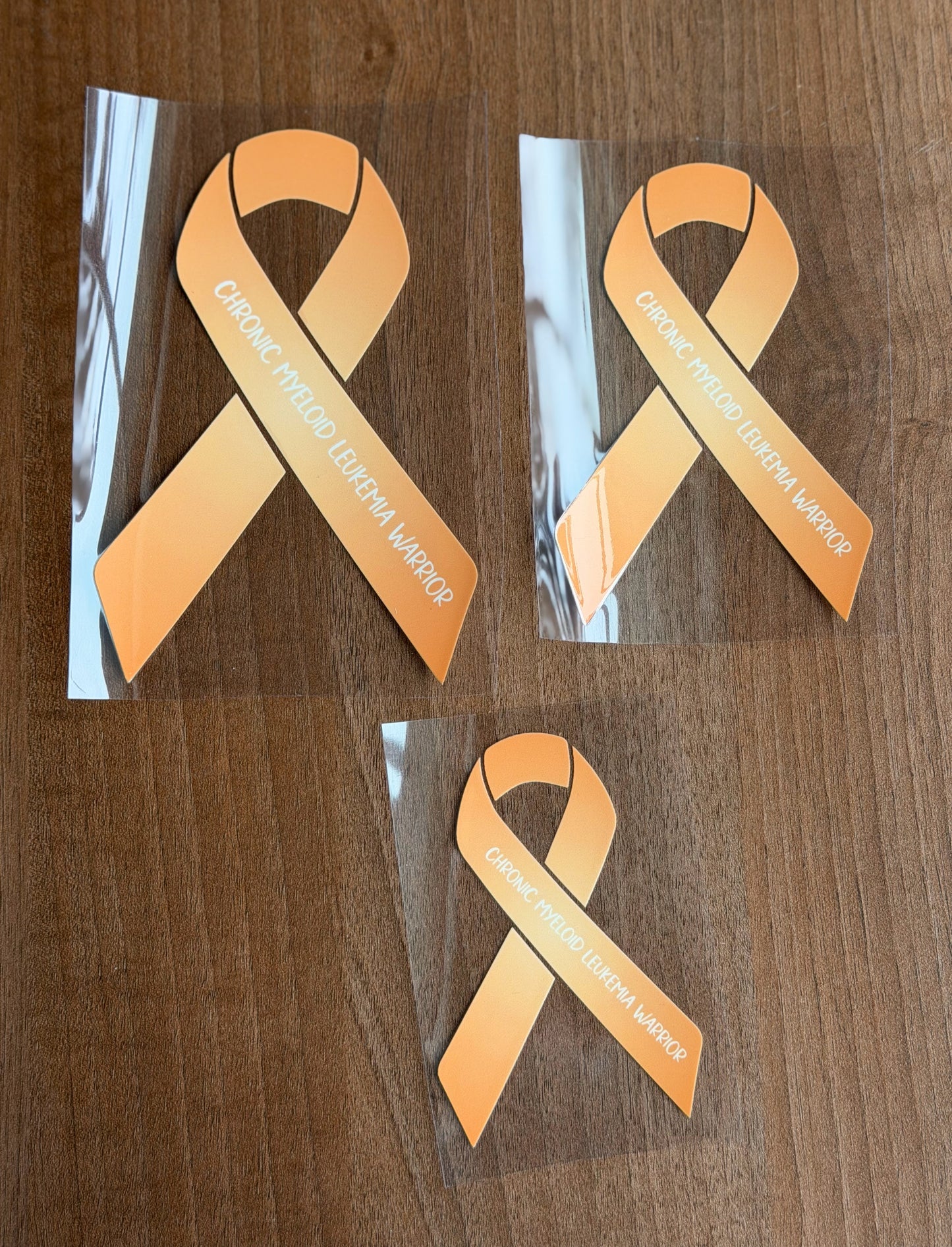 Chronic Myeloid Leukemia Warrior Ribbon Car Decal