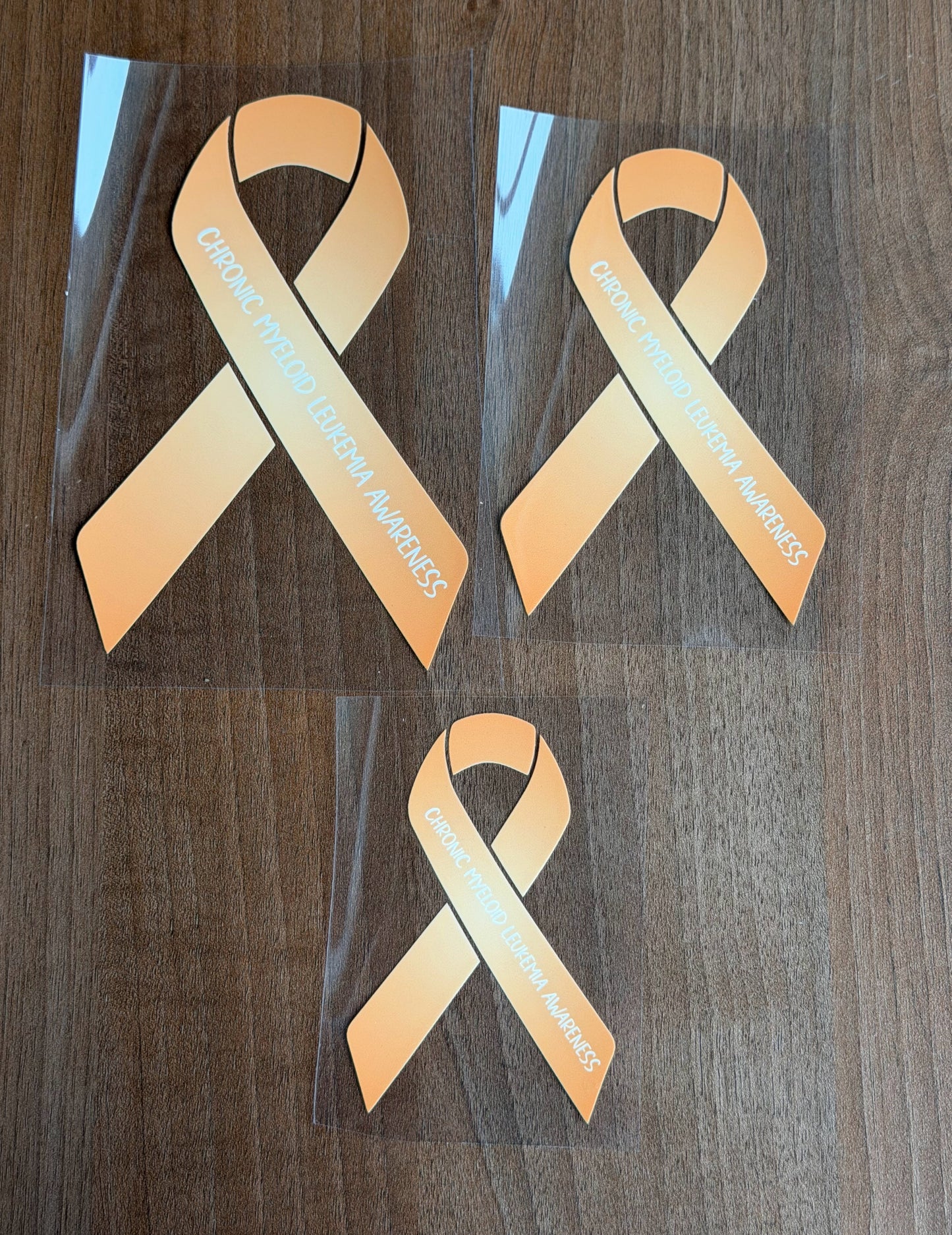 Chronic Myeloid Leukemia Awareness Ribbon Car Decal