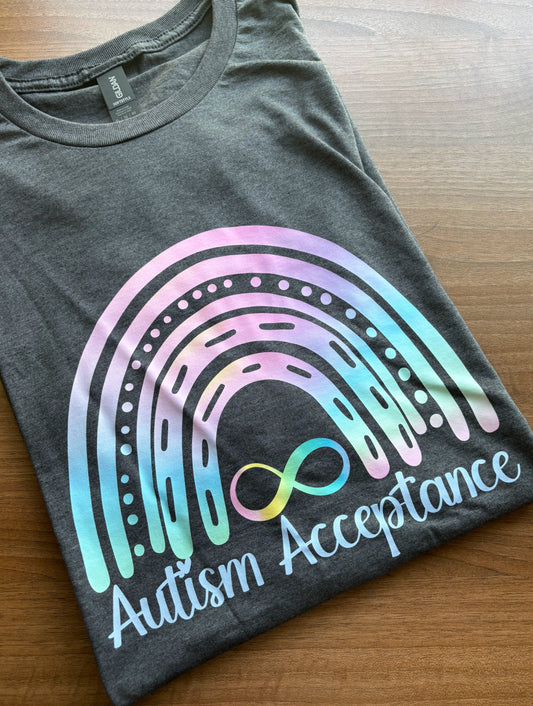 Autism Acceptance Rainbow T-Shirt