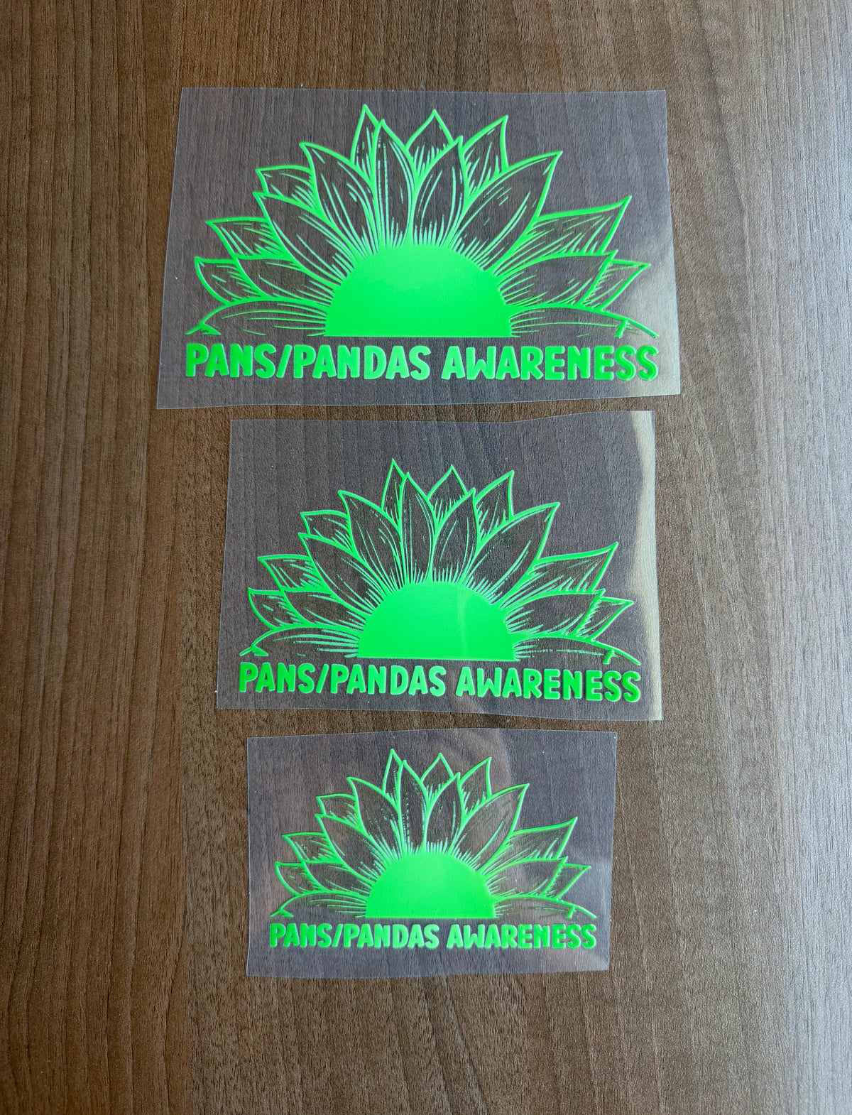 PANS/PANDAS Awareness Sunflower Car Decal