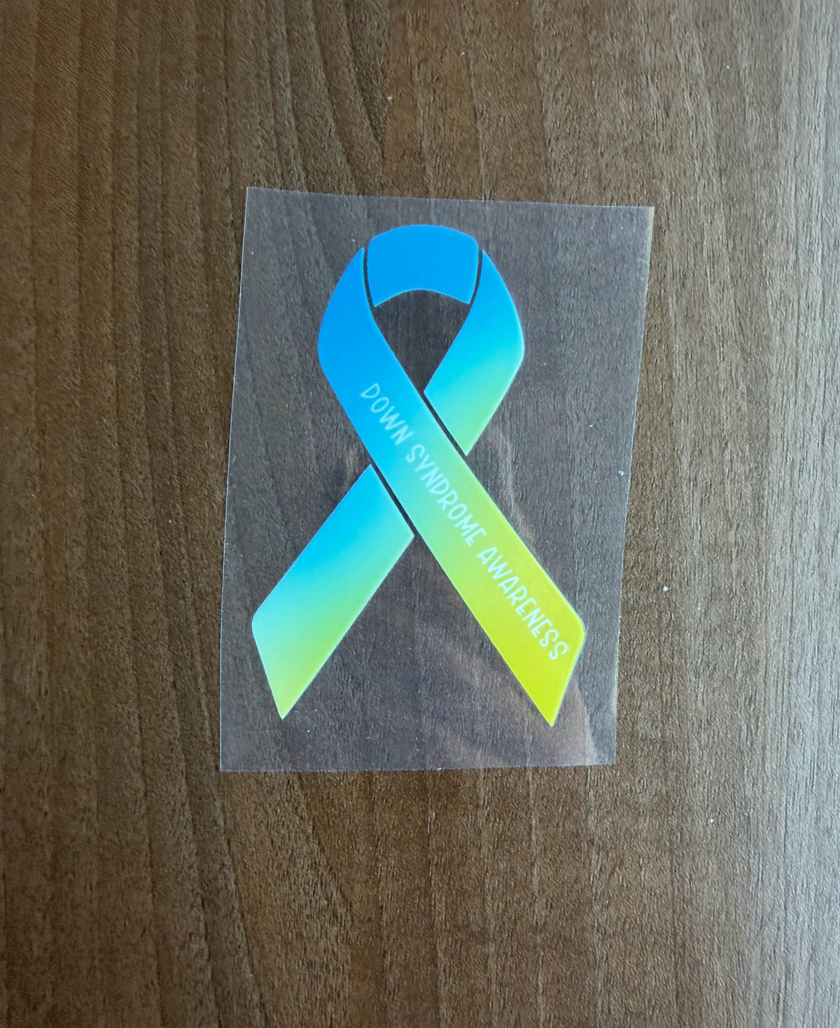 Down Syndrome Awareness Ribbon Car Decal