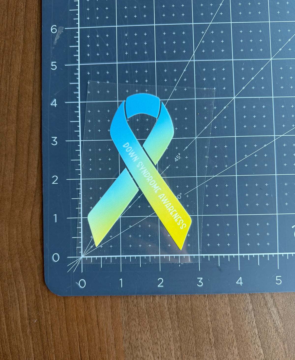 Down Syndrome Awareness Ribbon Car Decal