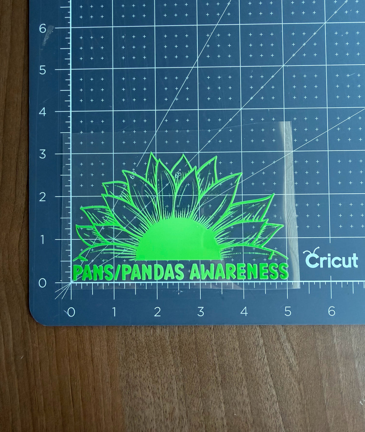 PANS/PANDAS Awareness Sunflower Car Decal