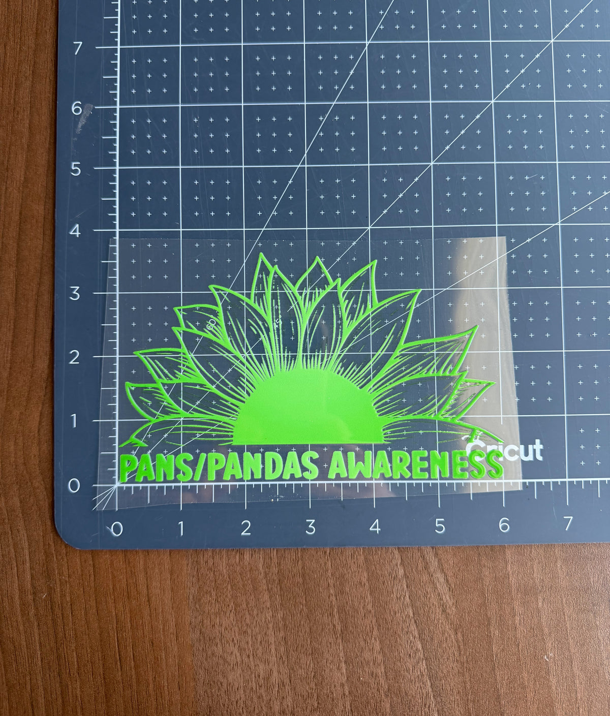 PANS/PANDAS Awareness Sunflower Car Decal