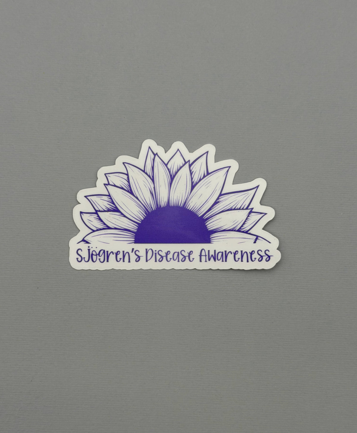 Sjogren's Disease Awareness Sunflower Sticker or Magnet