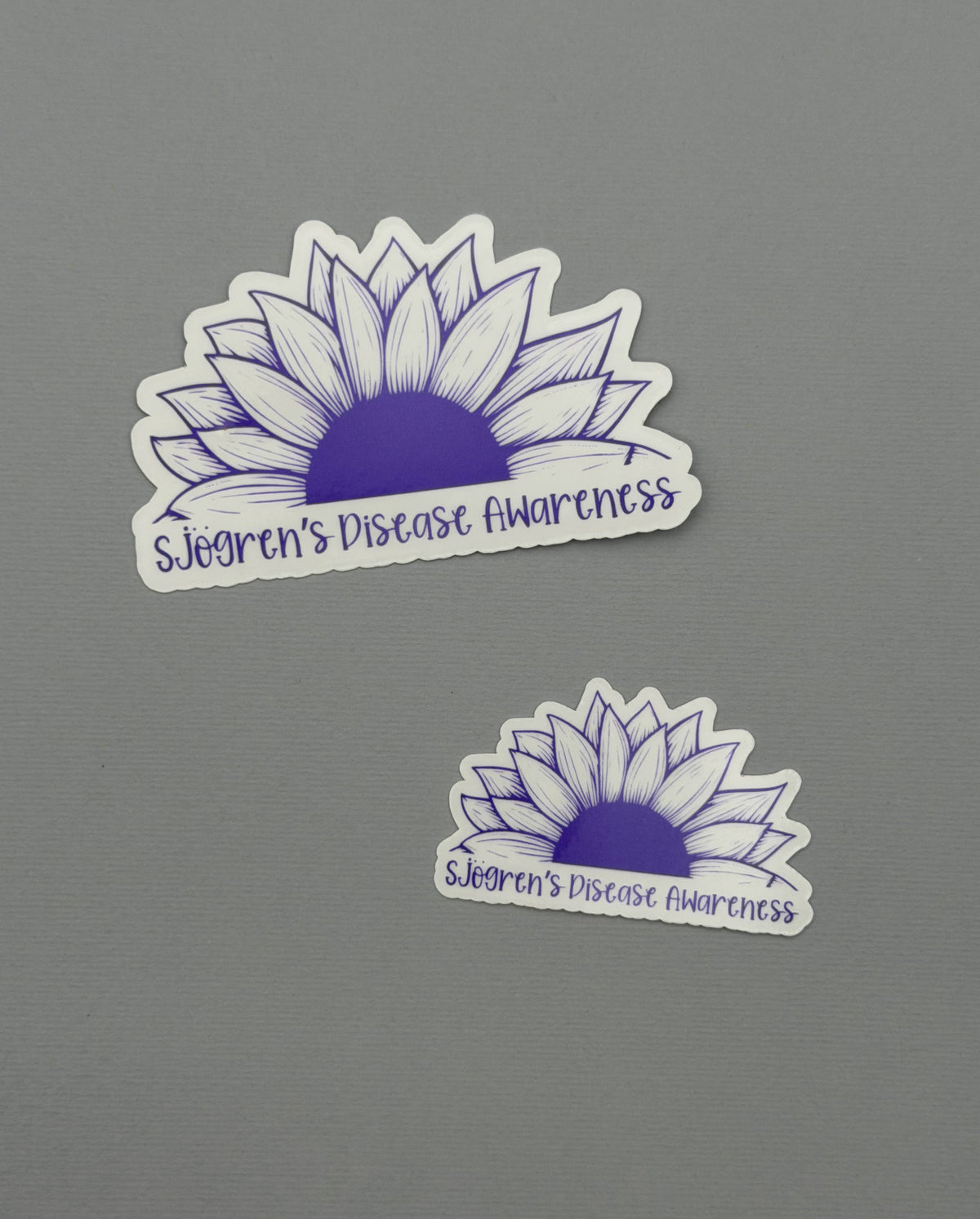 Sjogren's Disease Awareness Sunflower Sticker or Magnet