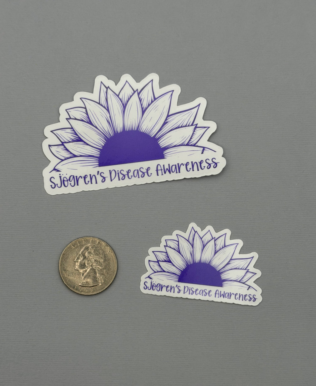 Sjogren's Disease Awareness Sunflower Sticker or Magnet