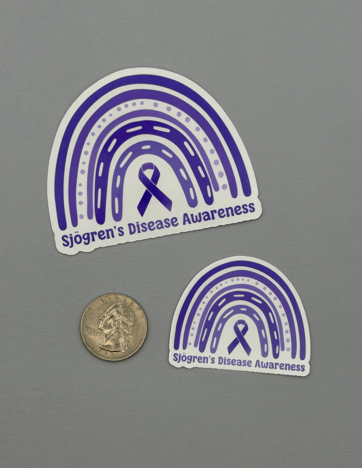 Sjogren's Disease Awareness Rainbow Sticker or Magnet