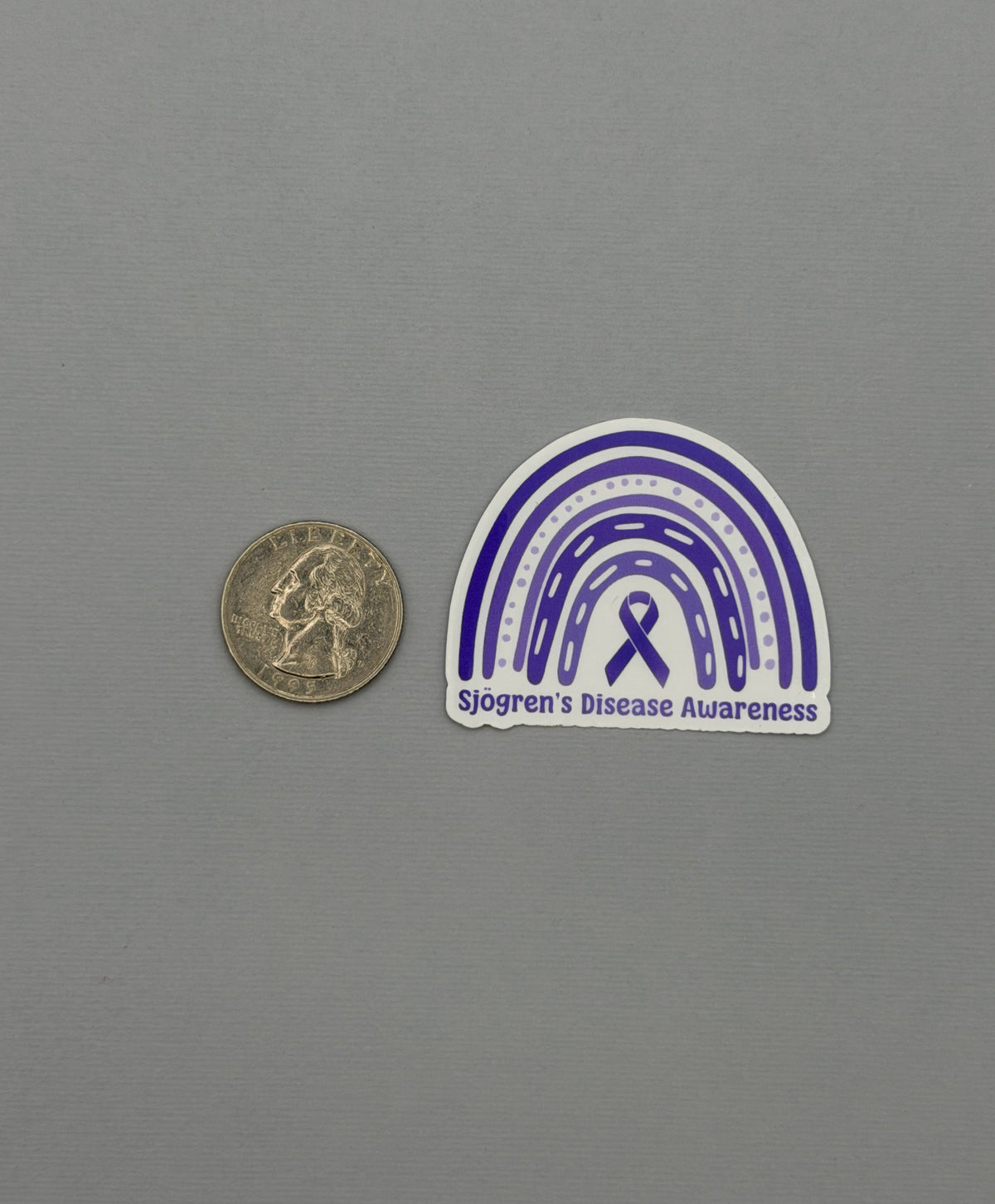 Sjogren's Disease Awareness Rainbow Sticker or Magnet