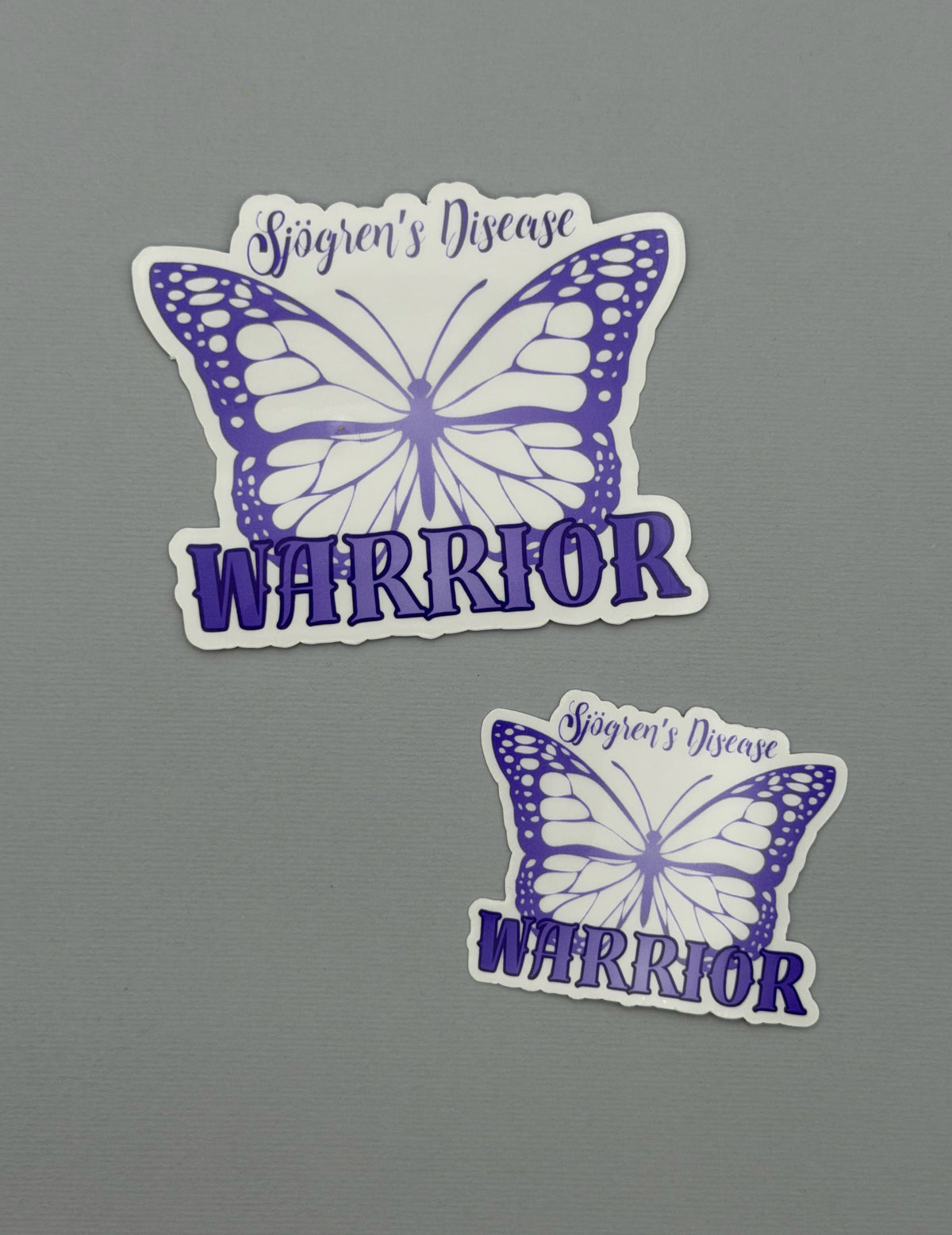 Sjogren's Disease Warrior Butterfly Sticker or Magnet