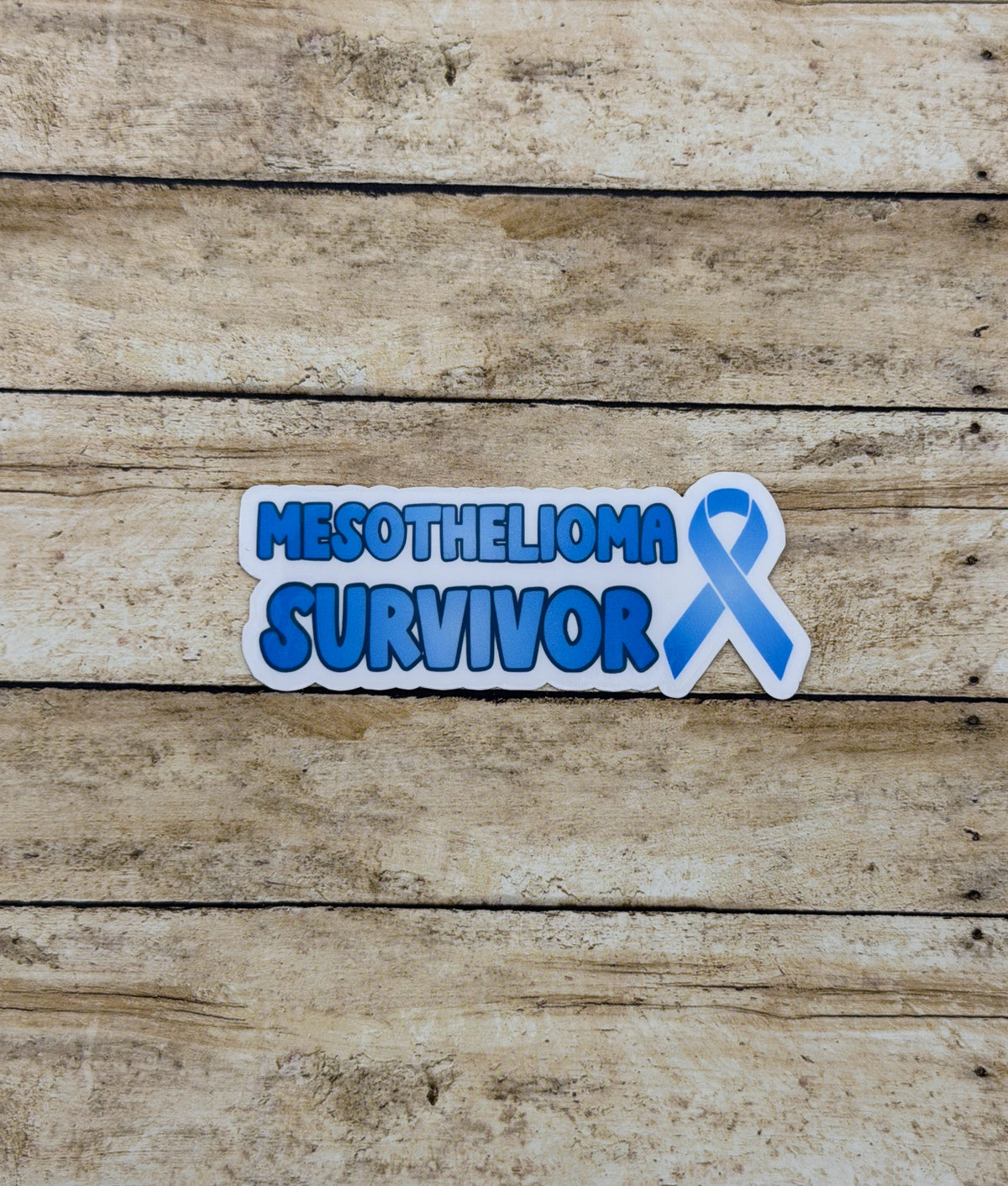 Mesothelioma Survivor with Ribbon Sticker or Magnet