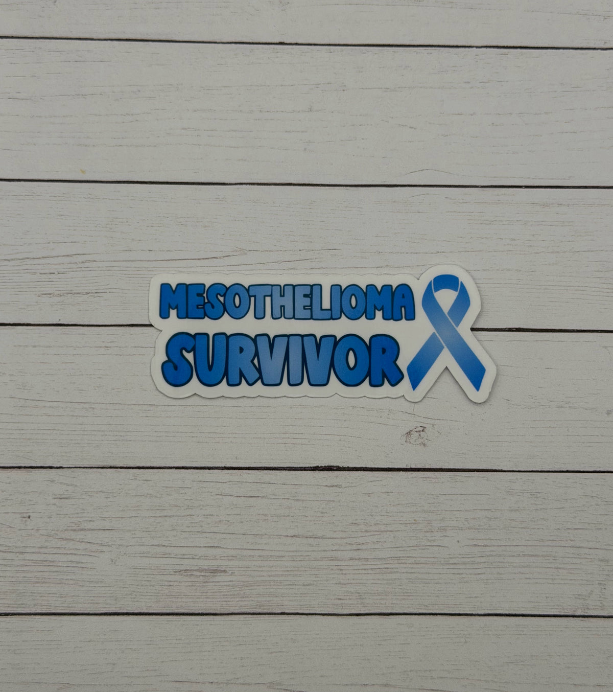 Mesothelioma Survivor with Ribbon Sticker or Magnet
