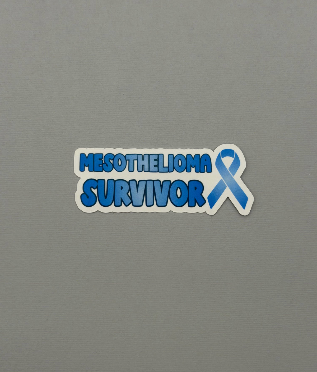 Mesothelioma Survivor with Ribbon Sticker or Magnet