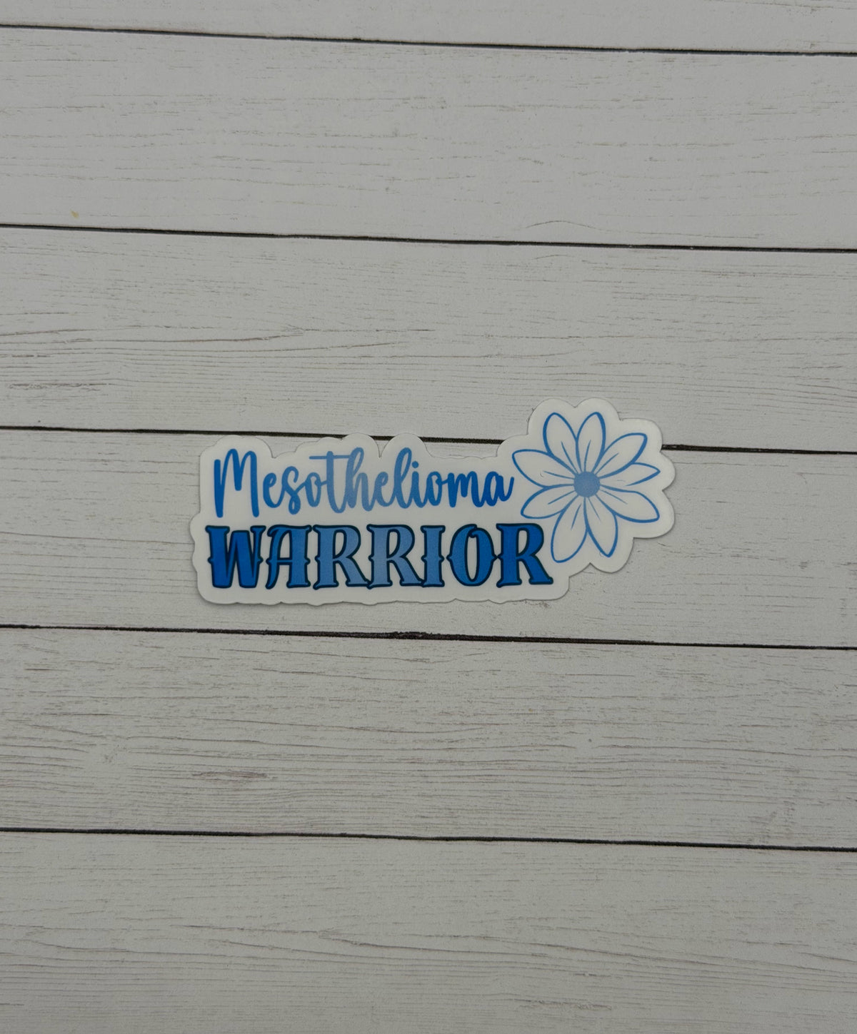 Mesothelioma Warrior Flower Sticker or Magnet