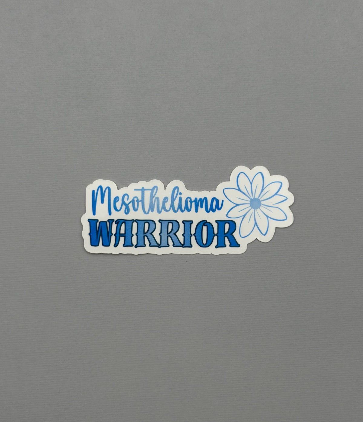 Mesothelioma Warrior Flower Sticker or Magnet