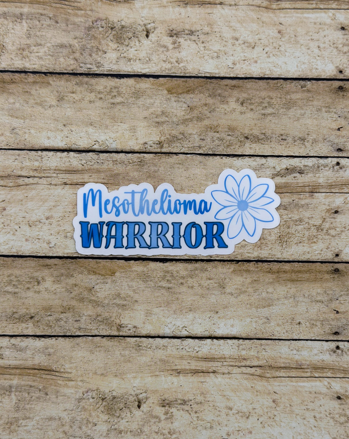 Mesothelioma Warrior Flower Sticker or Magnet