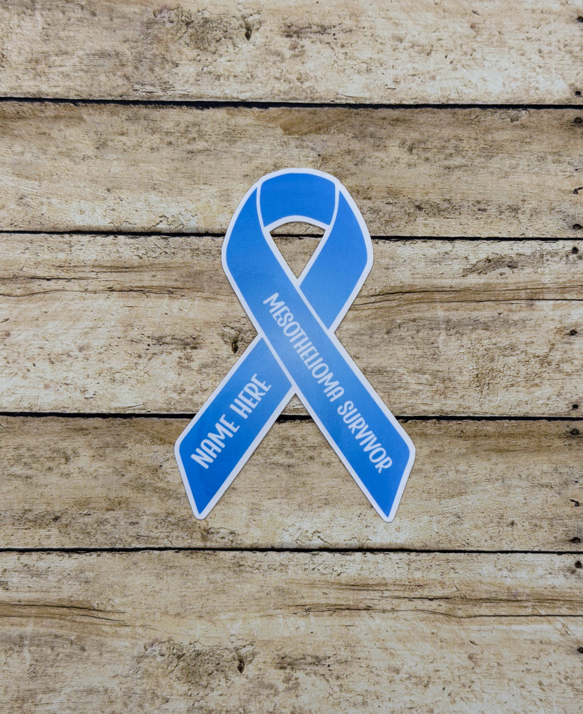 Mesothelioma Survivor Custom Ribbon Sticker or Magnet