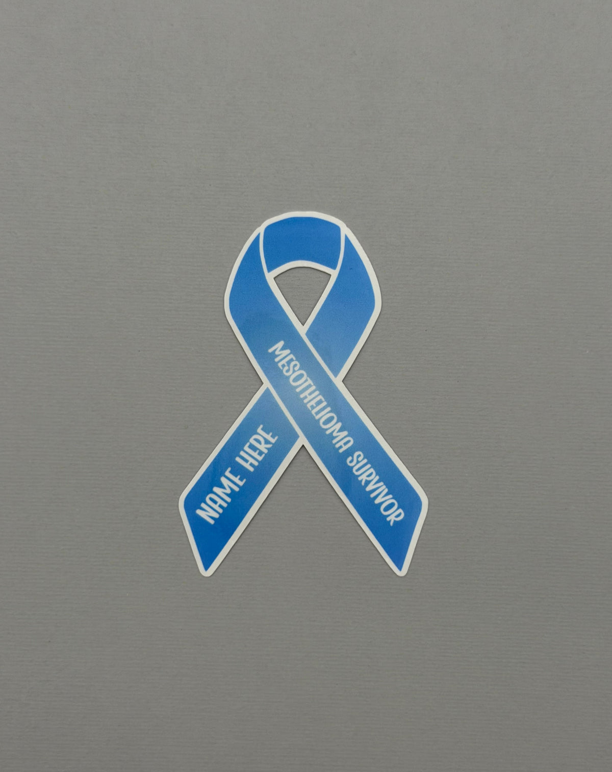 Mesothelioma Survivor Custom Ribbon Sticker or Magnet