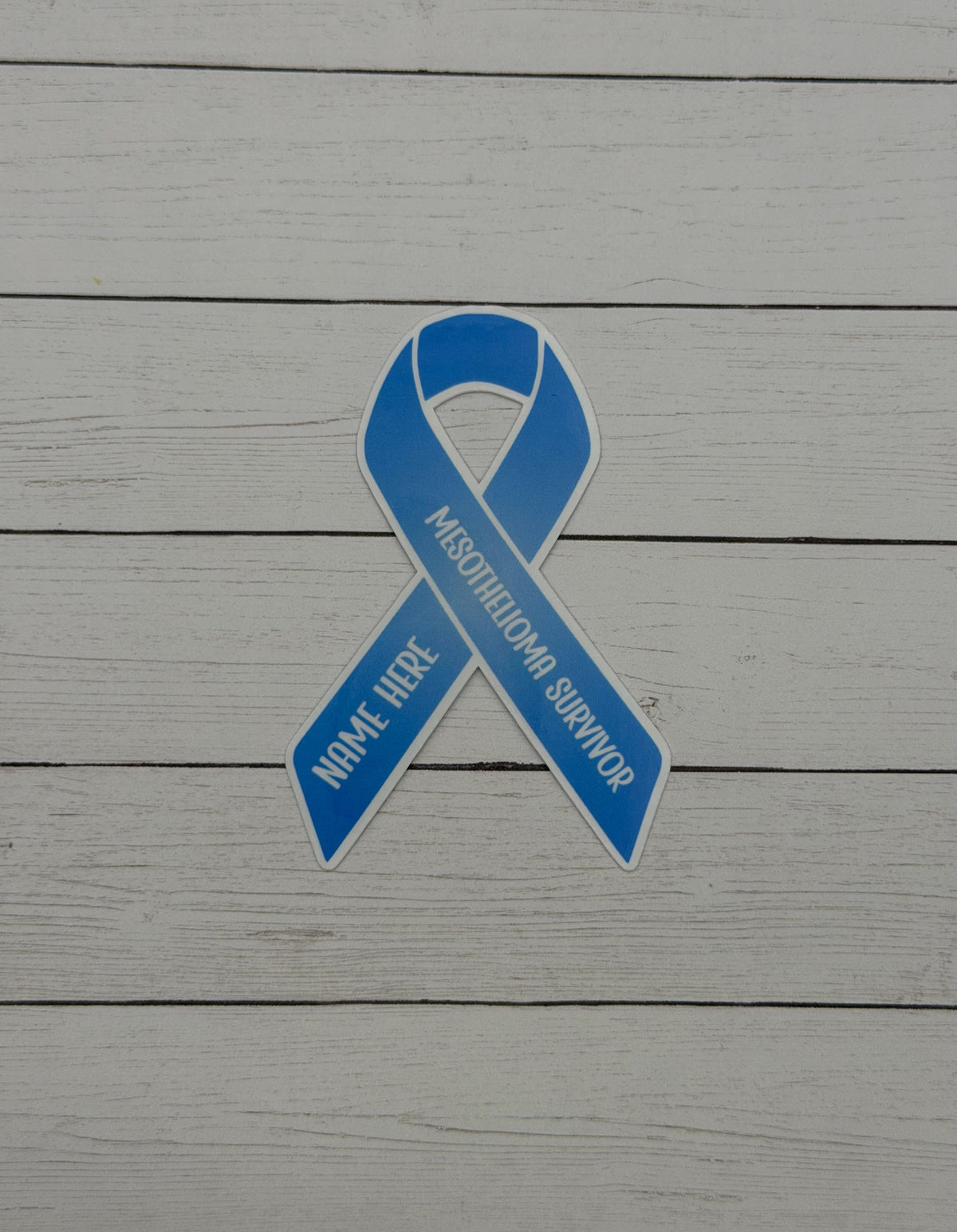 Mesothelioma Survivor Custom Ribbon Sticker or Magnet