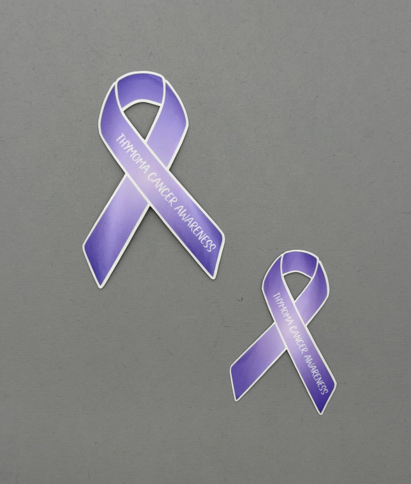 Thymoma Cancer Awareness Ribbon Sticker or Magnet