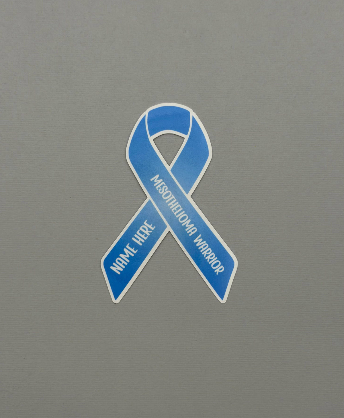 Mesothelioma Warrior Custom Ribbon Sticker or Magnet