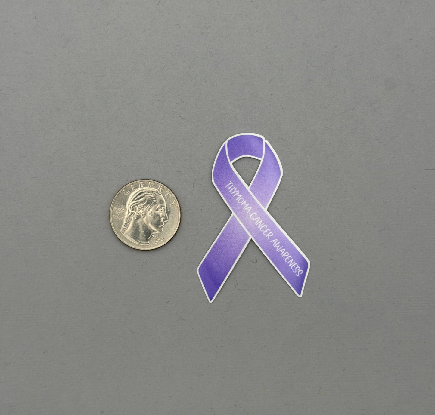 Thymoma Cancer Awareness Ribbon Sticker or Magnet