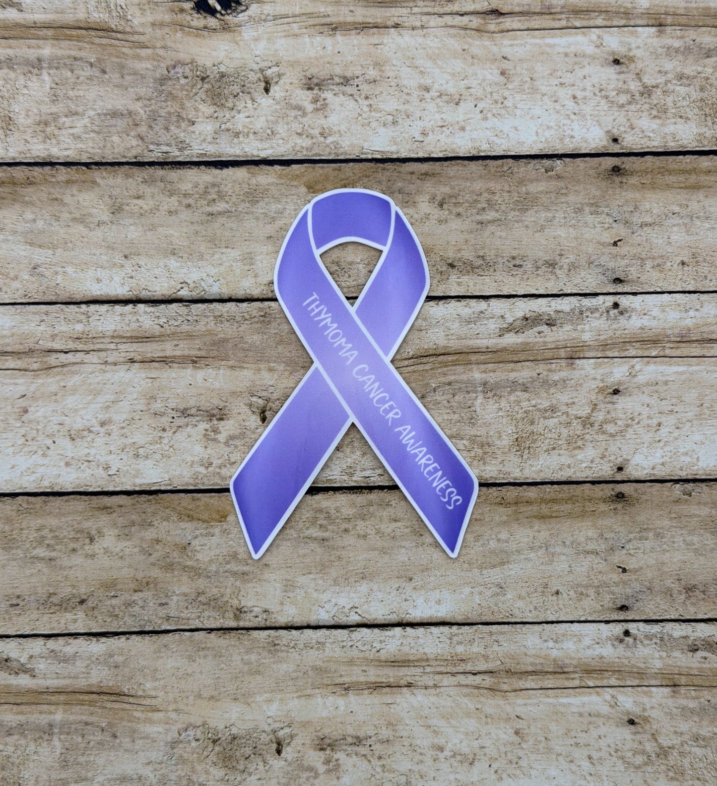 Thymoma Cancer Awareness Ribbon Sticker or Magnet