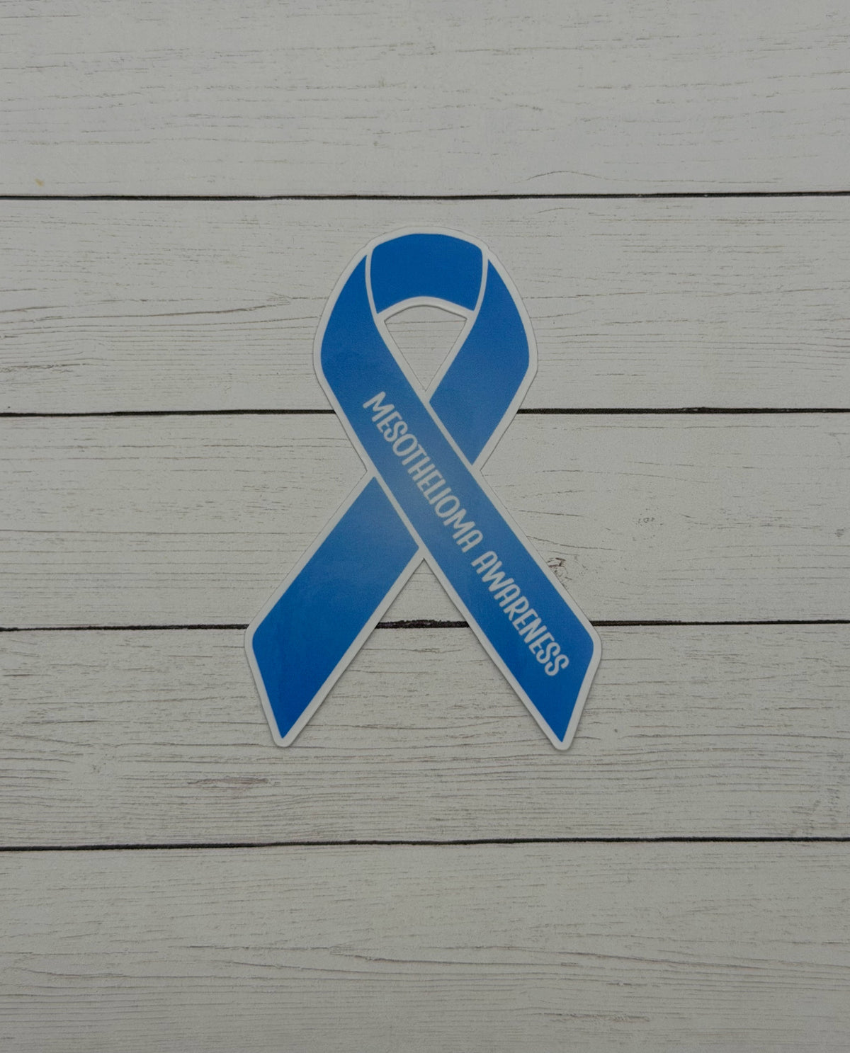 Mesothelioma Awareness Ribbon Sticker or Magnet